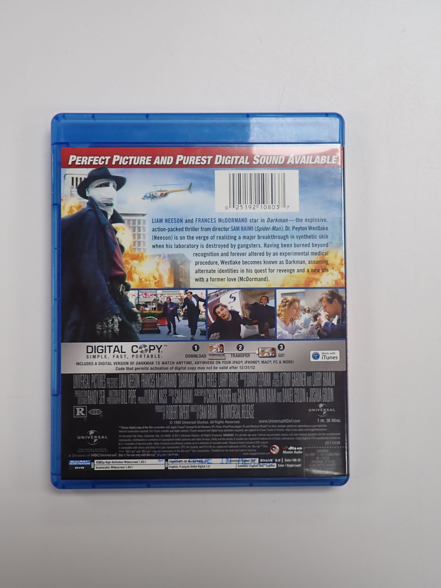 Darkman - Blu-Ray +DVD [Pre-Owned]