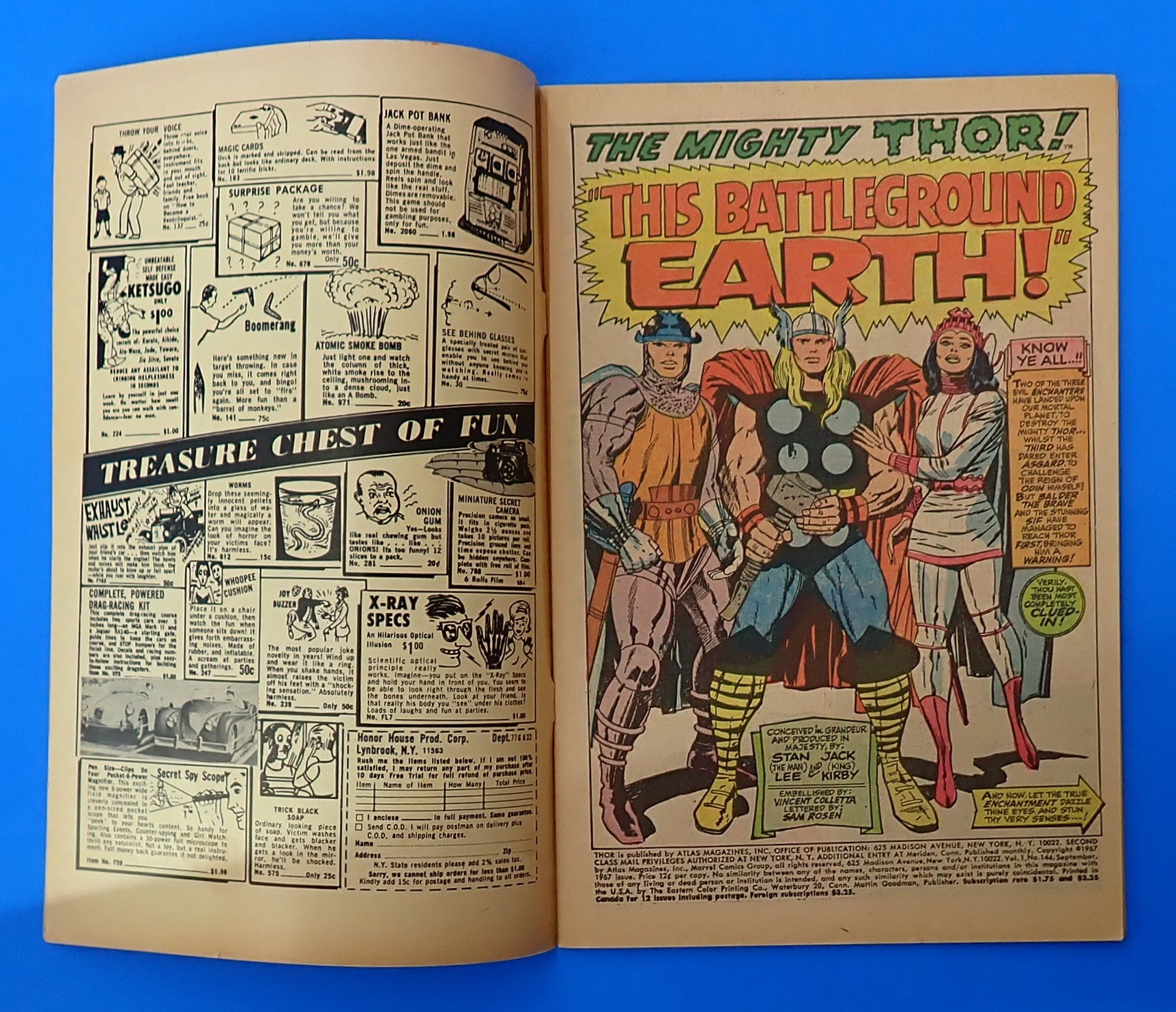 Thor #144 (1967) - FN- (5.5) - Silver Age Issue
