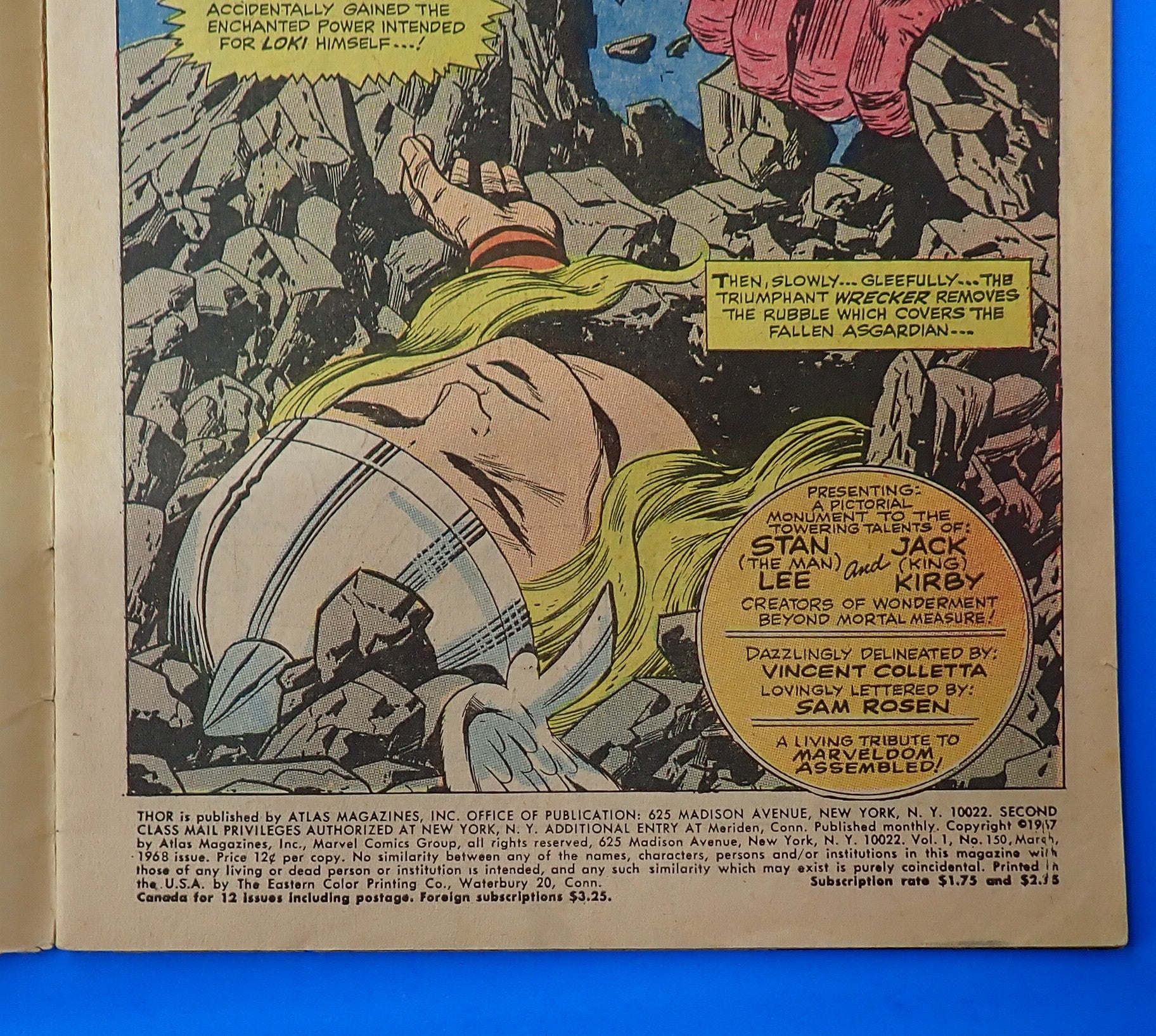 Thor #150 (1968) - GD/VG (3.0) - 1st Cover App. Hela