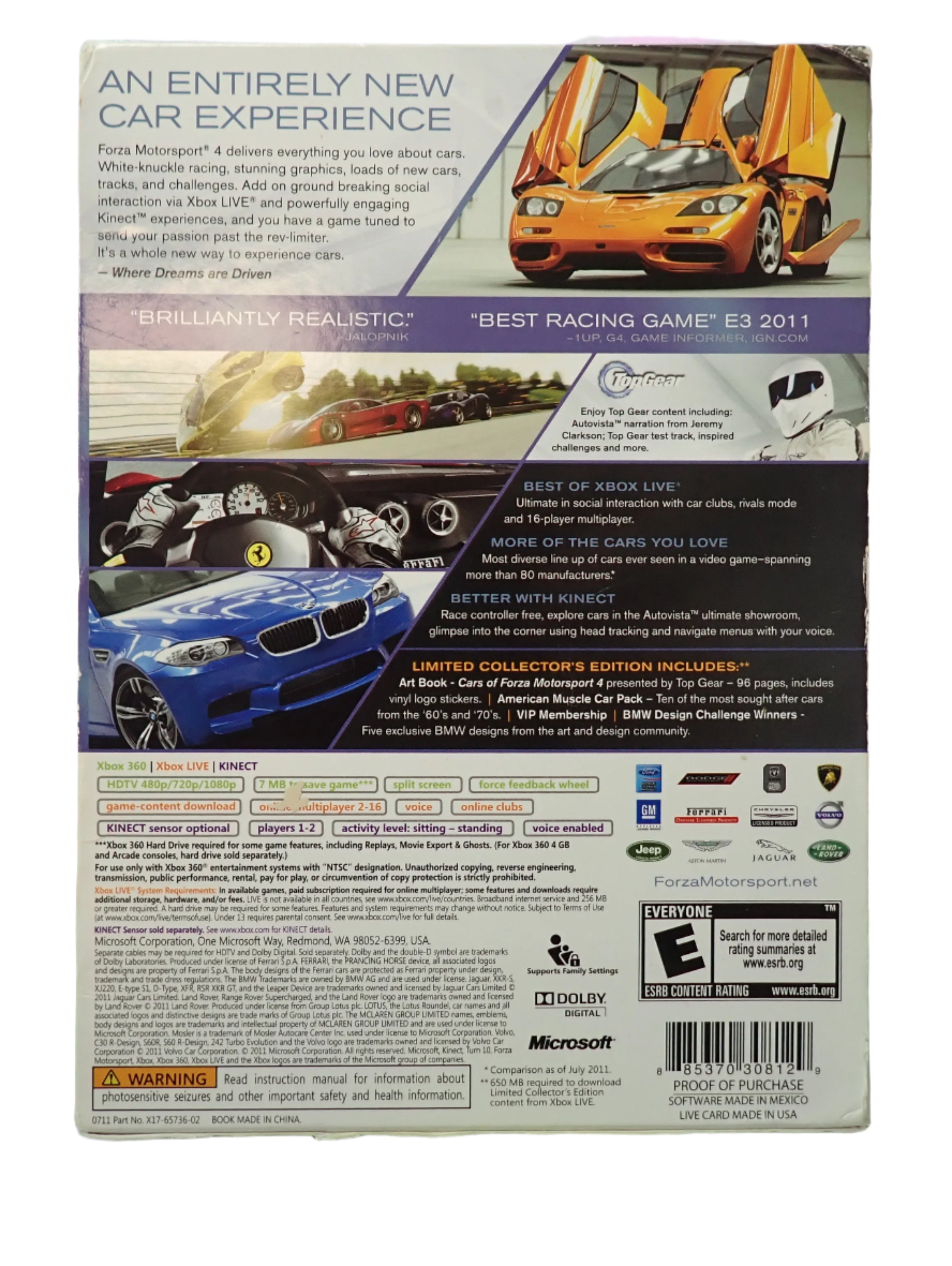 Forza Motorsport 4 Collector's Edition - Xbox 360