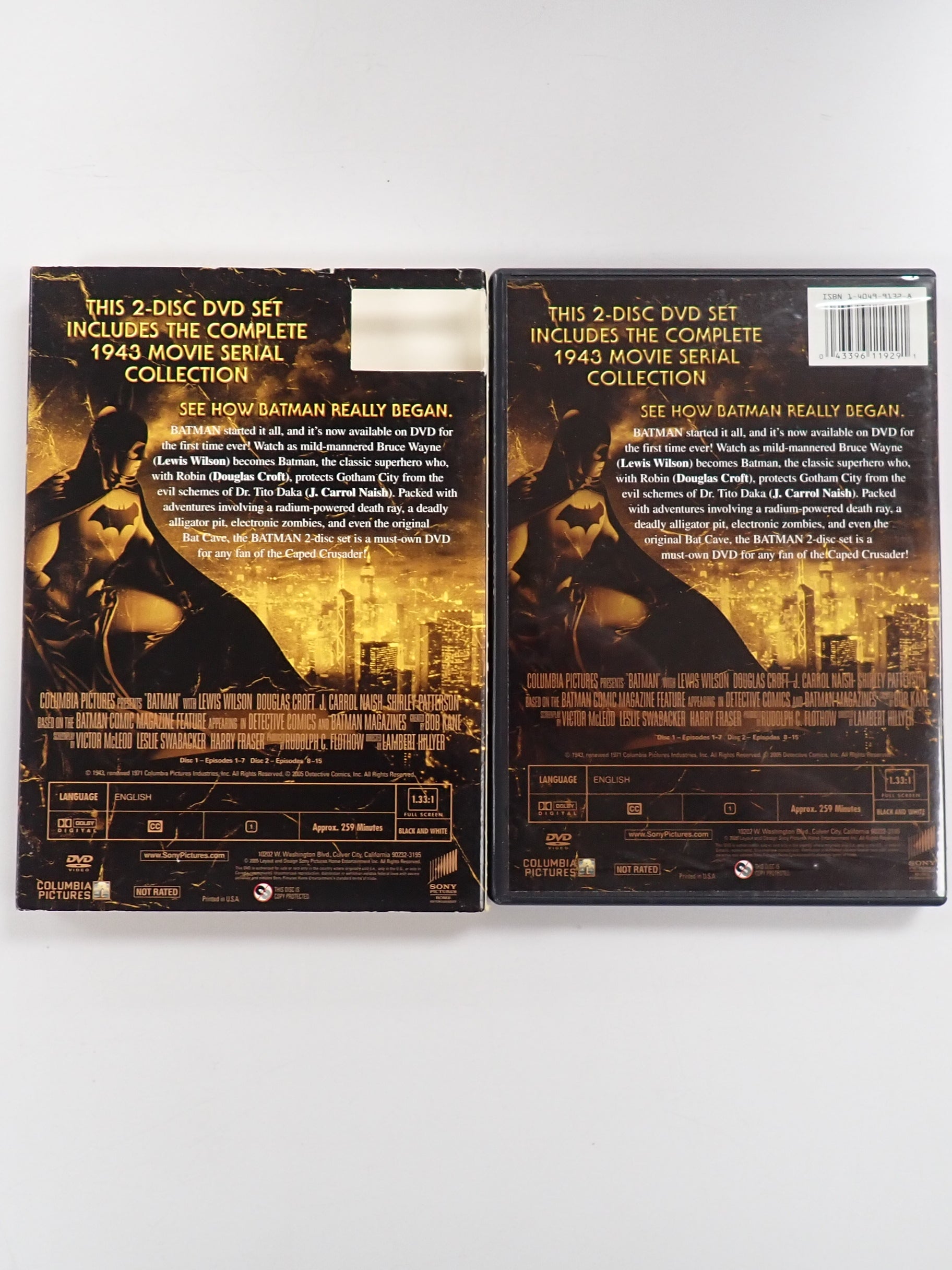 Batman The Complete 1943 Movie Serial Collection - DVD [Pre-Owned]