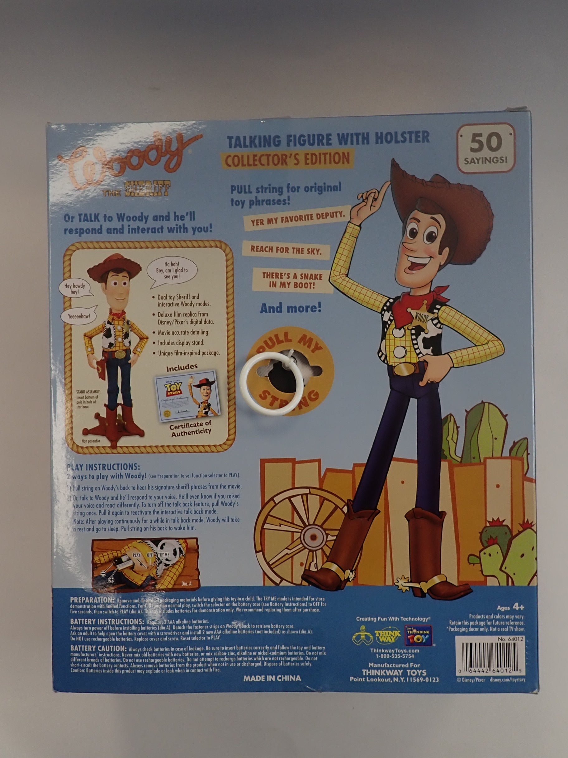 Woody Toy Story Signature Collection Talking Figure with Holster [Pre-Owned]