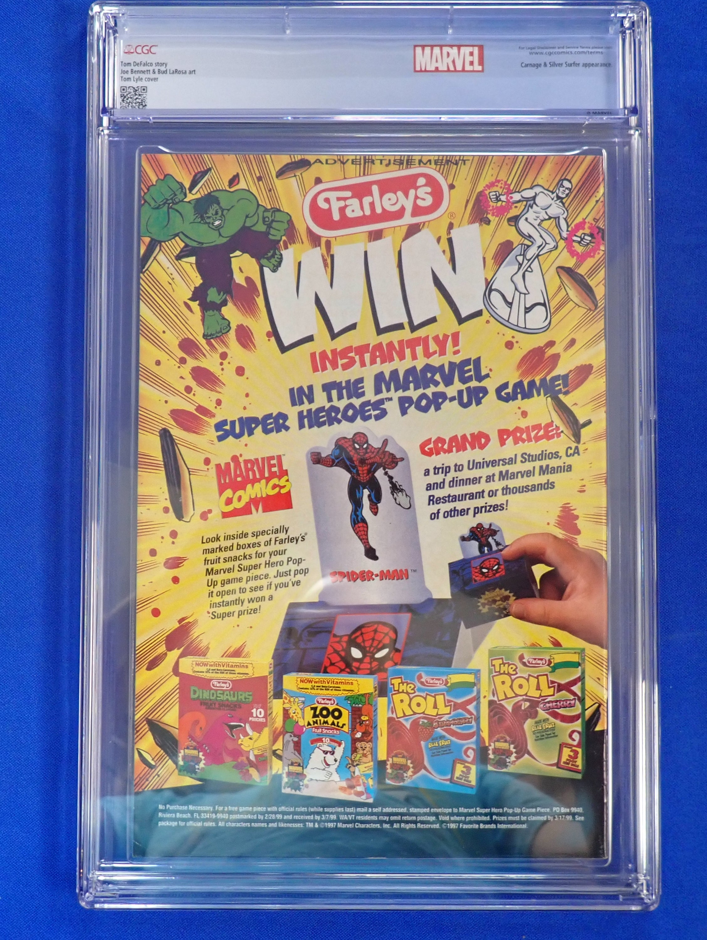 Amazing Spider-Man #431 (1998) - CGC 7.0 - Custom Label - 1st Carnage Cosmic Cover