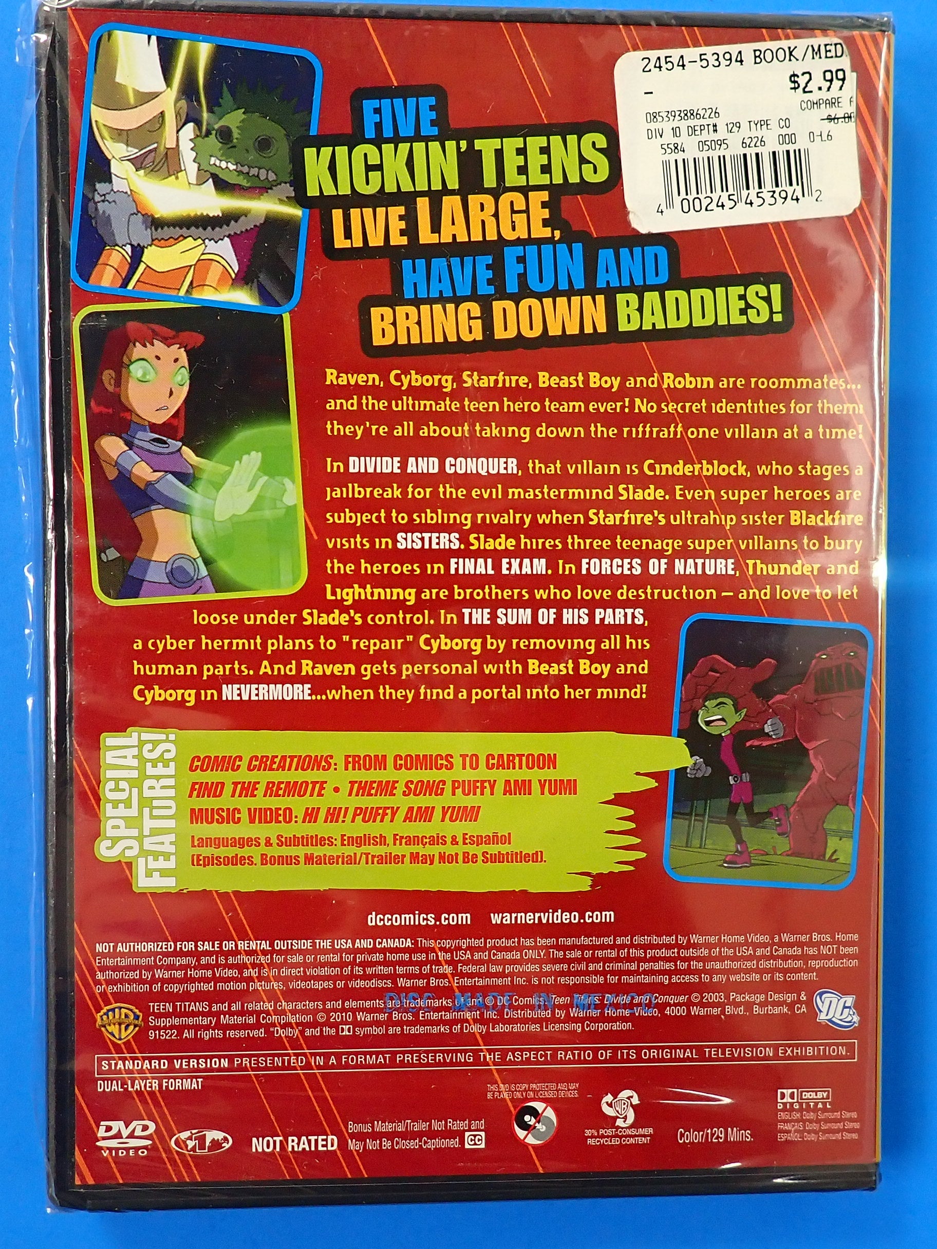 Teen Titans Divide and Conquer - DVD [Pre-Owned]