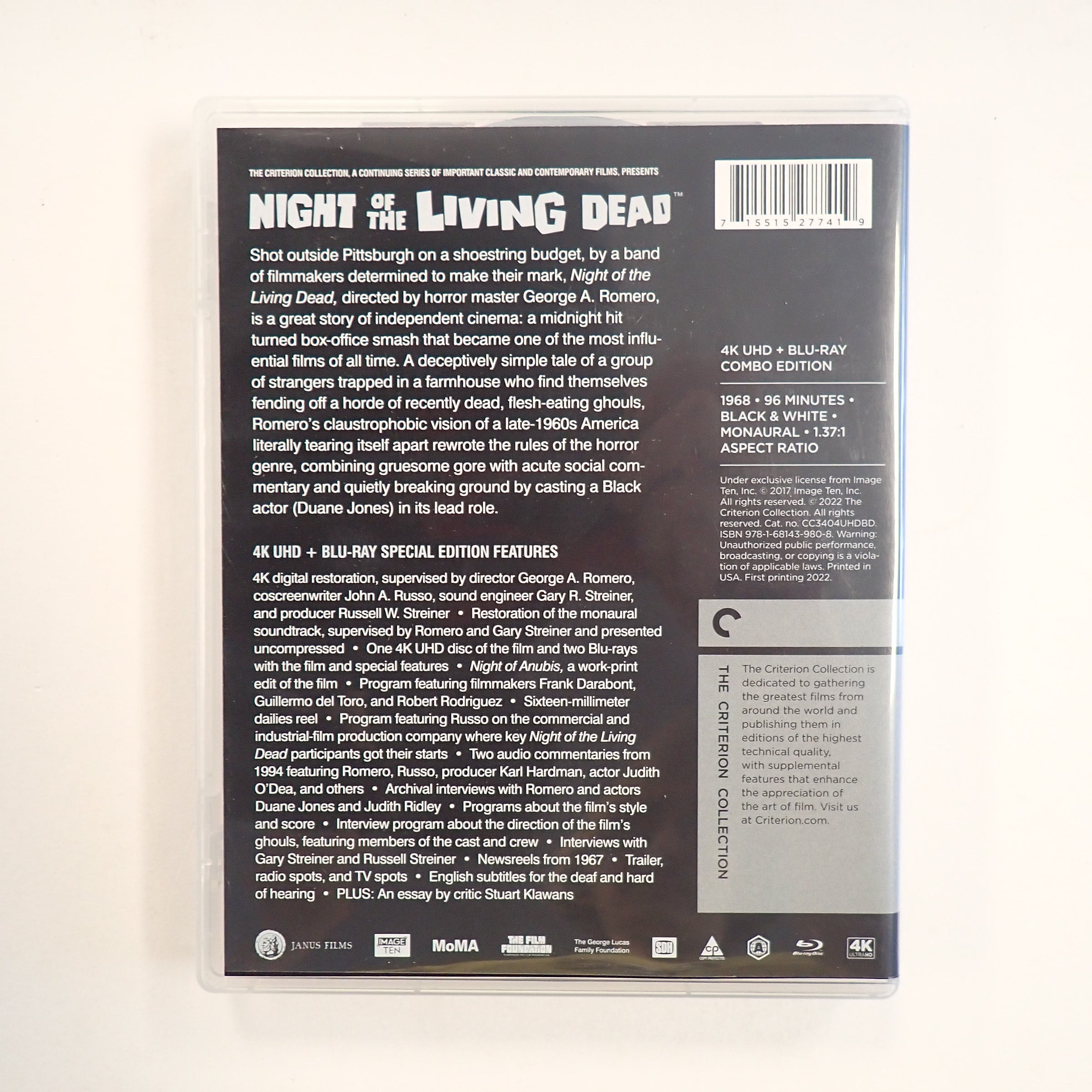 Night of the Living Dead (Criterion Collection) - DVD/Blu-Ray [Pre-Owned]