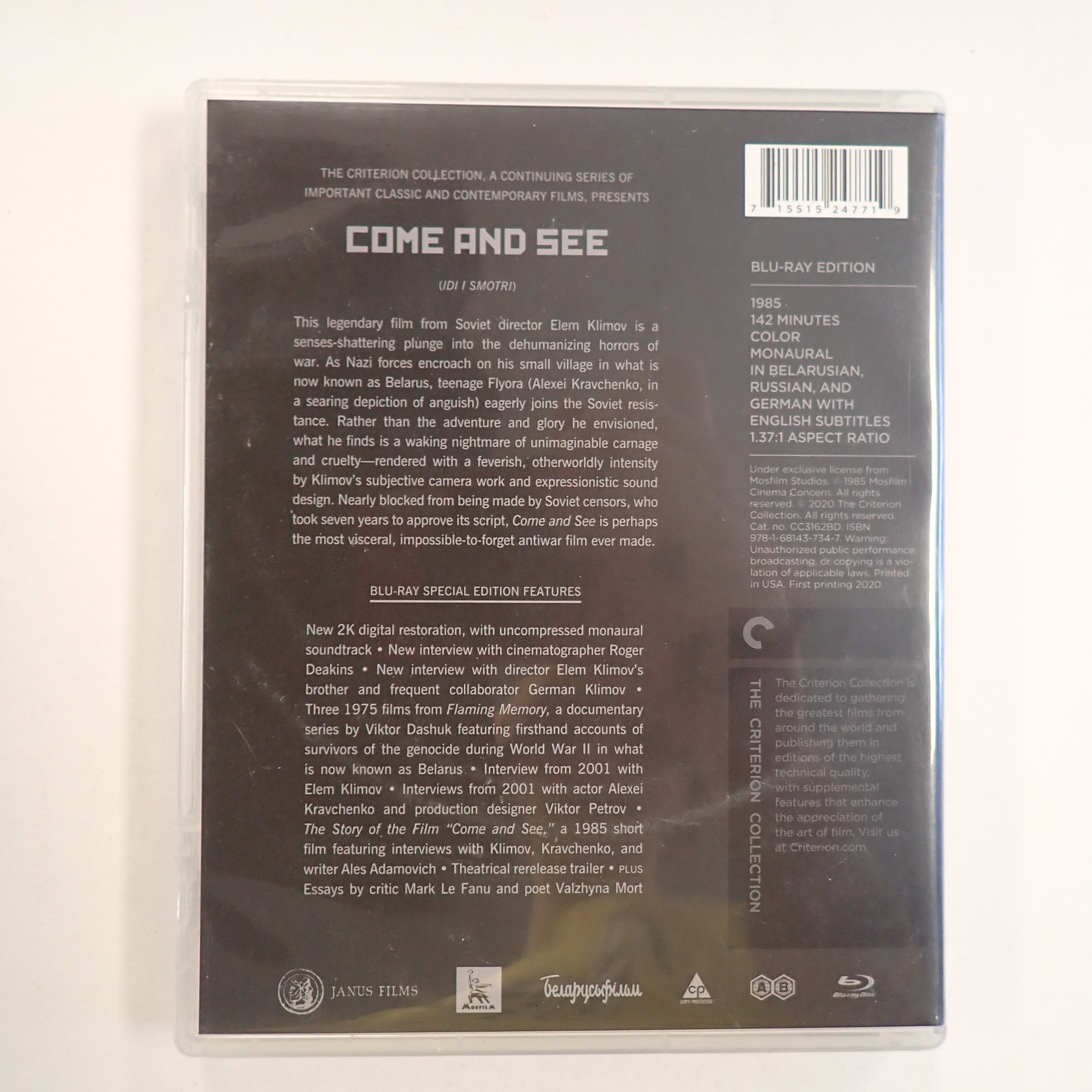 Come And See (Criterion Collection) - DVD/Blu-Ray [Pre-Owned]