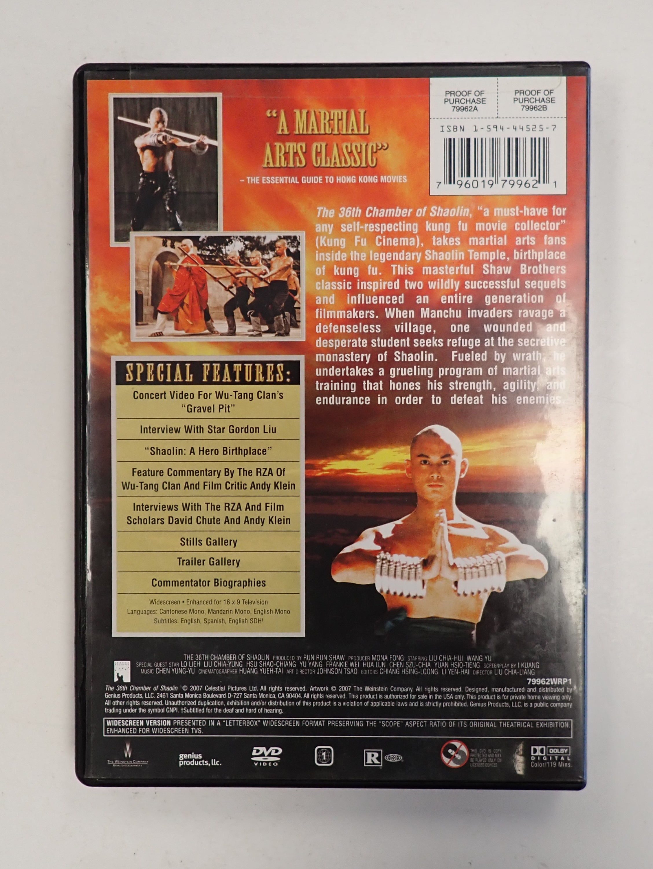The 36th Chamber of Shaolin - DVD
