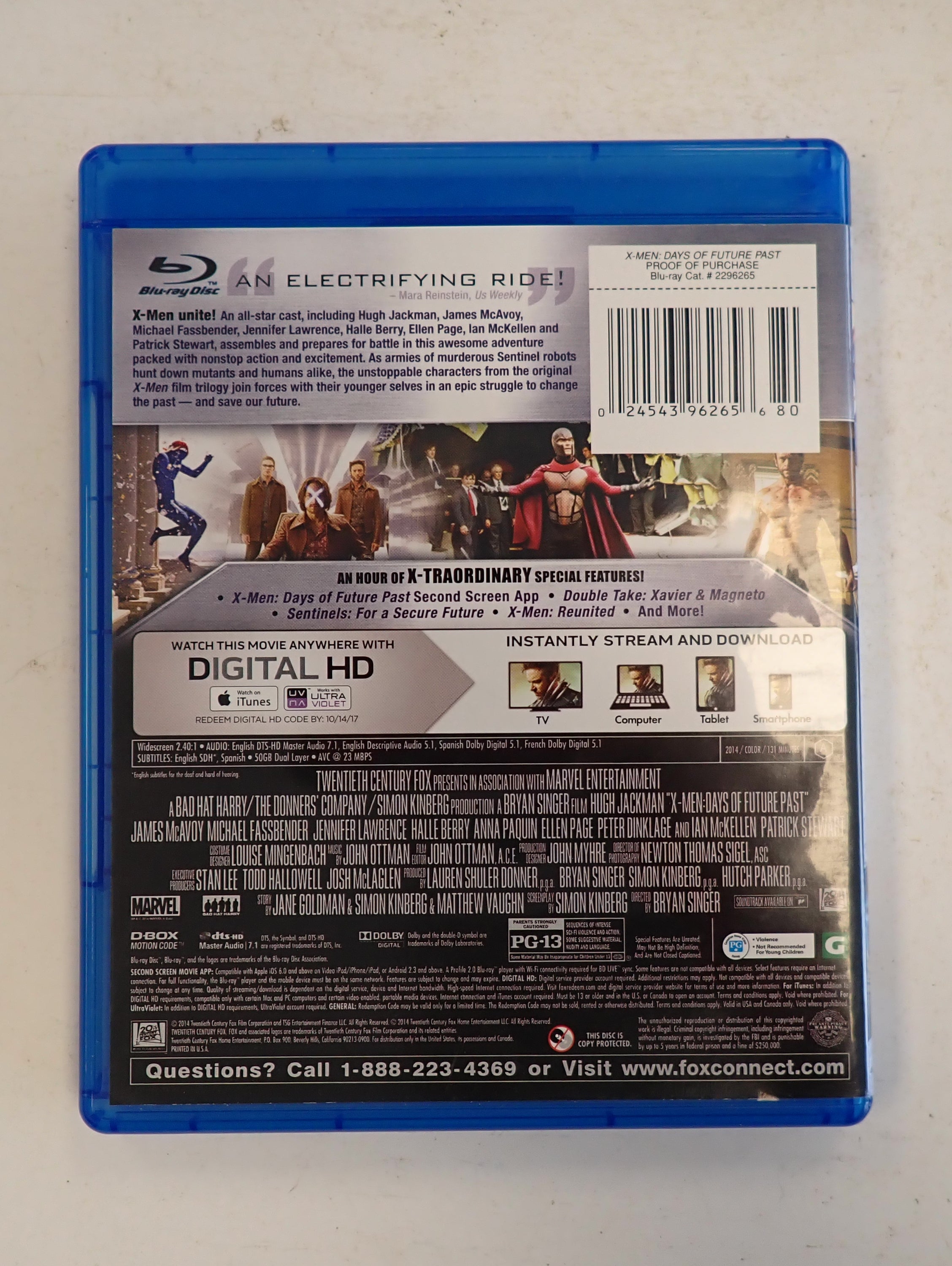 X-Men Days of Future Past - Blu-ray