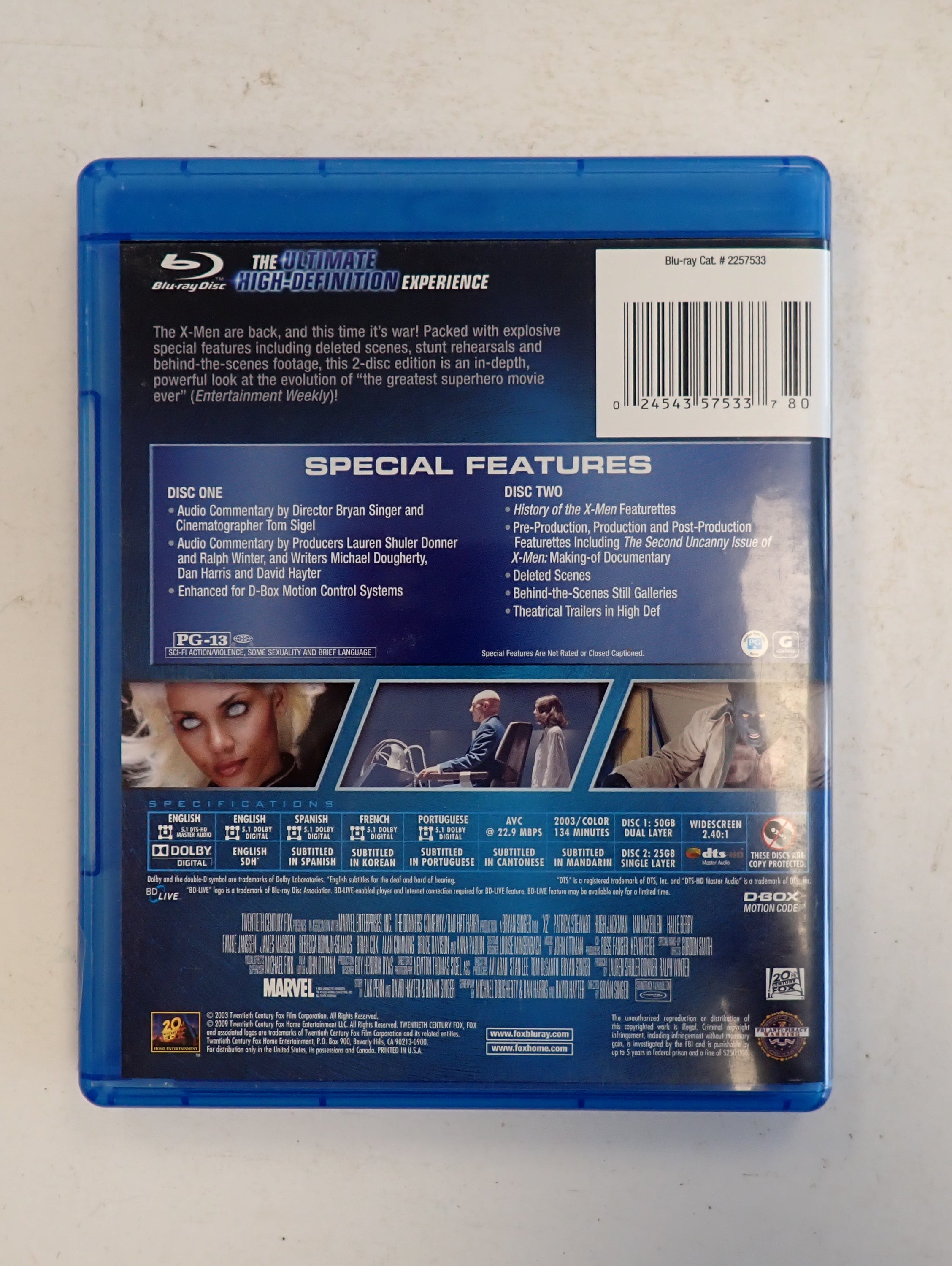 X2: X-Men United - Blu-ray