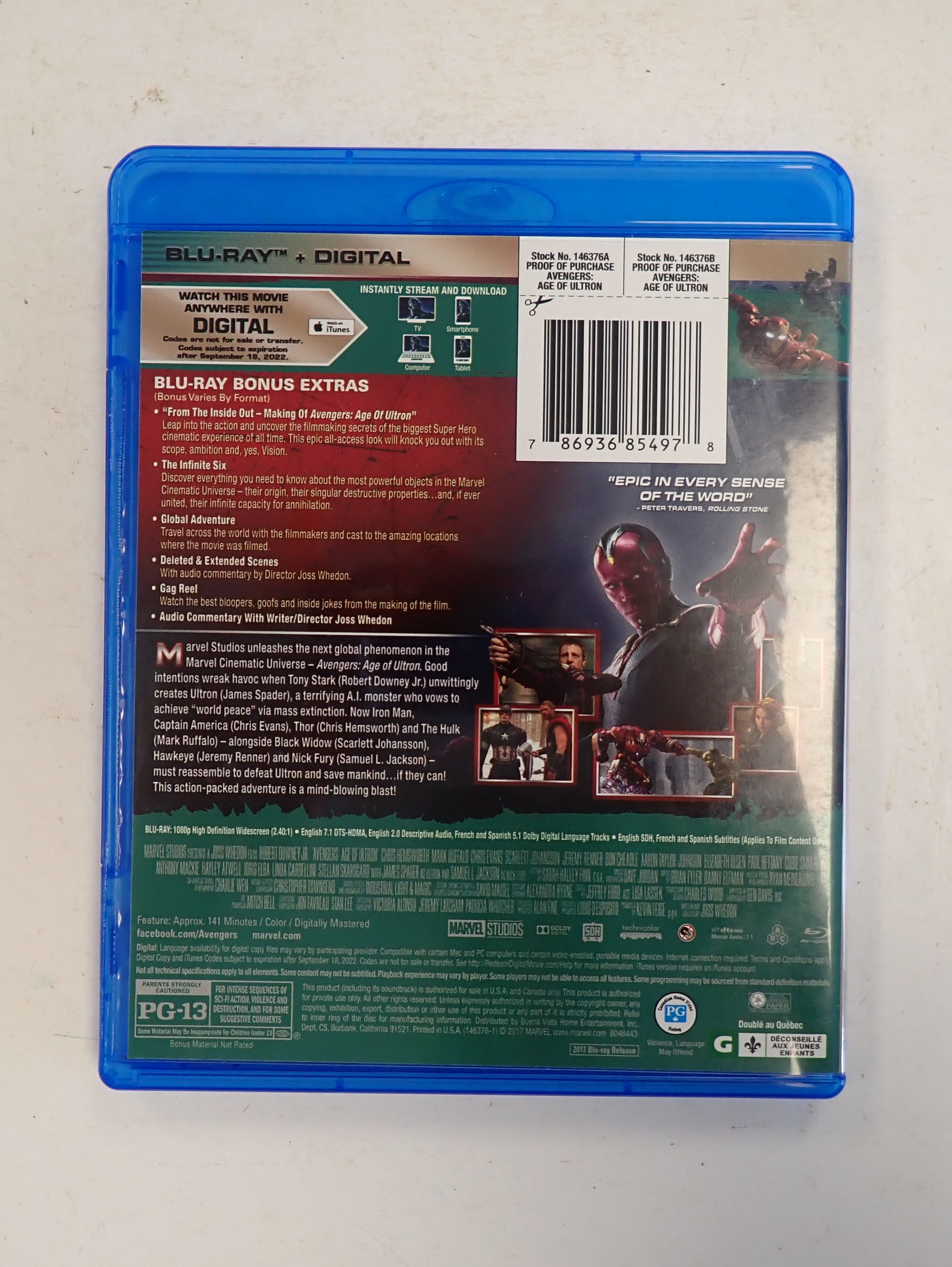Avengers: Age of Ultron - Blu-ray