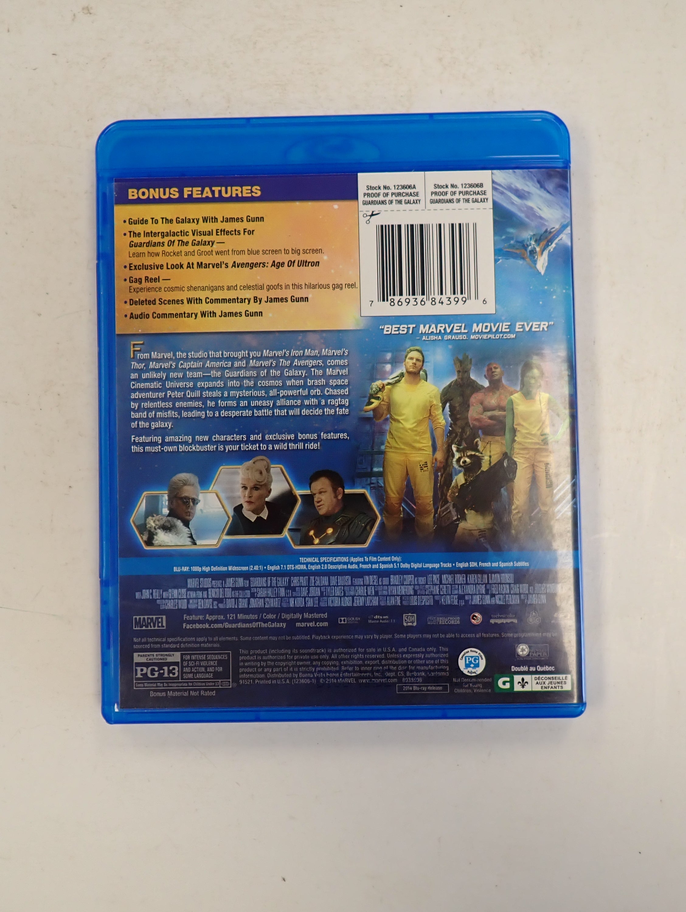 Guardians of the Galaxy - Blu-ray