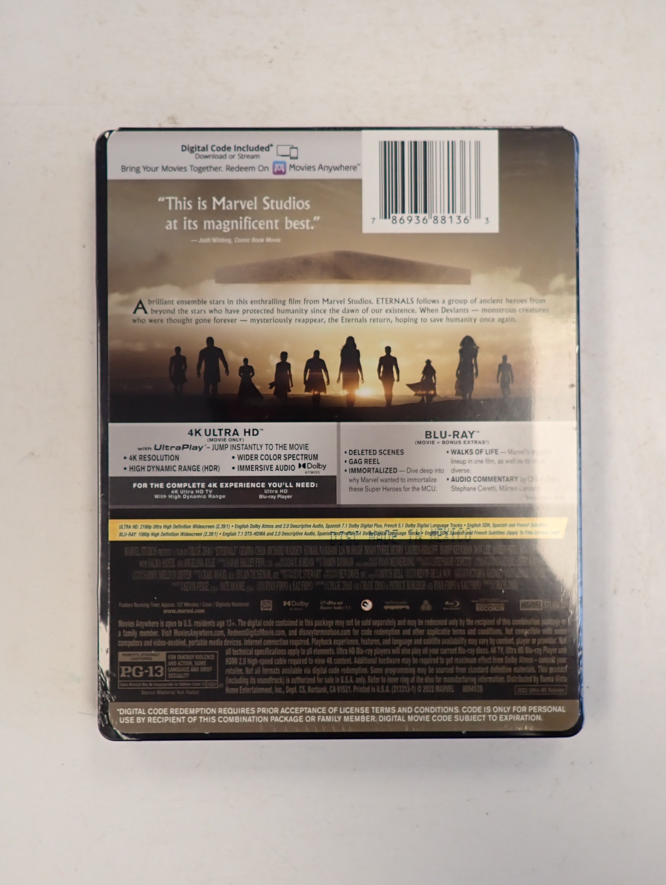 Eternals - Blu-ray Steelbook (Sealed)