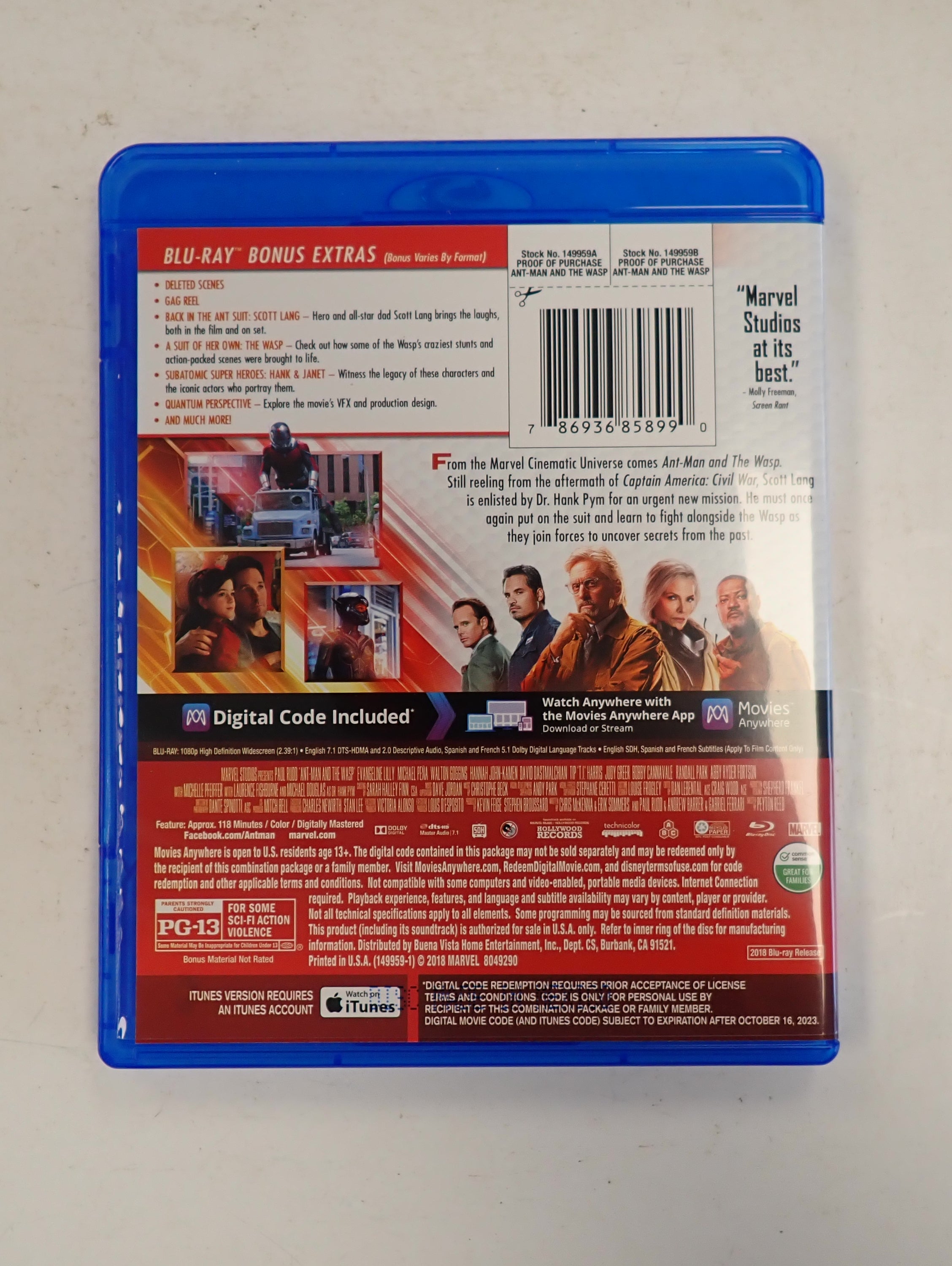 Ant-Man and The Wasp - Blu-ray
