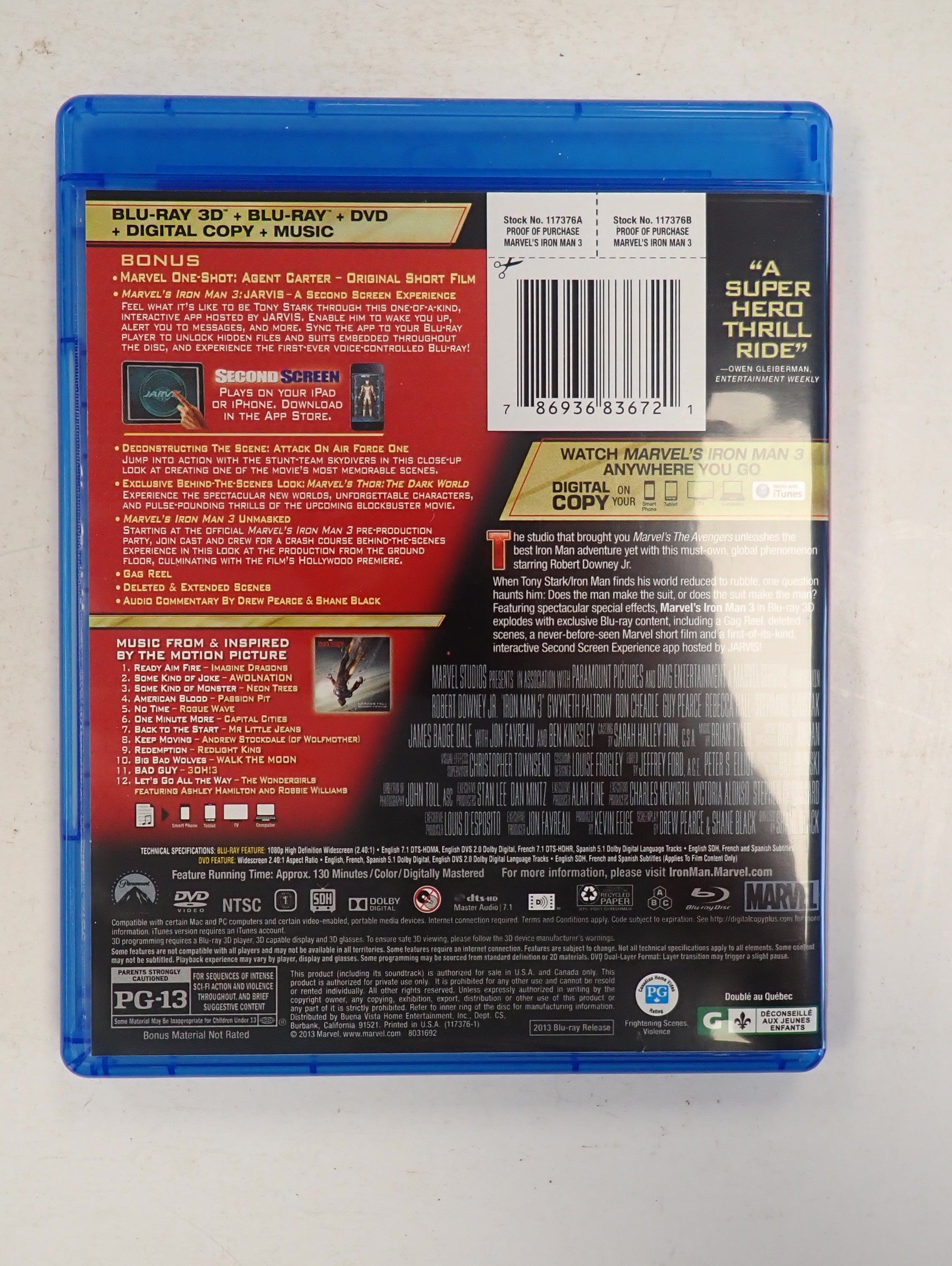 Iron Man 3 - Blu-ray
