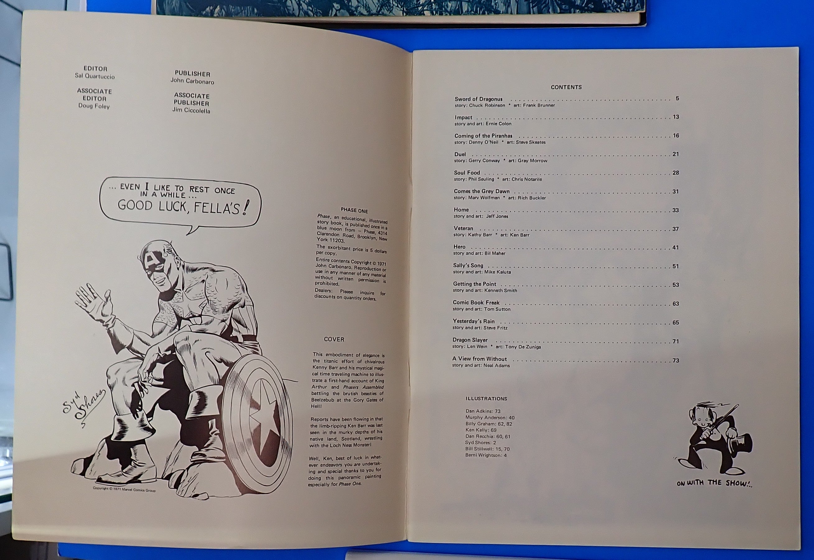 Phase 1 Fanzine: Jeff Jones & Neal Adams (1977) - Zine [Pre-Owned]