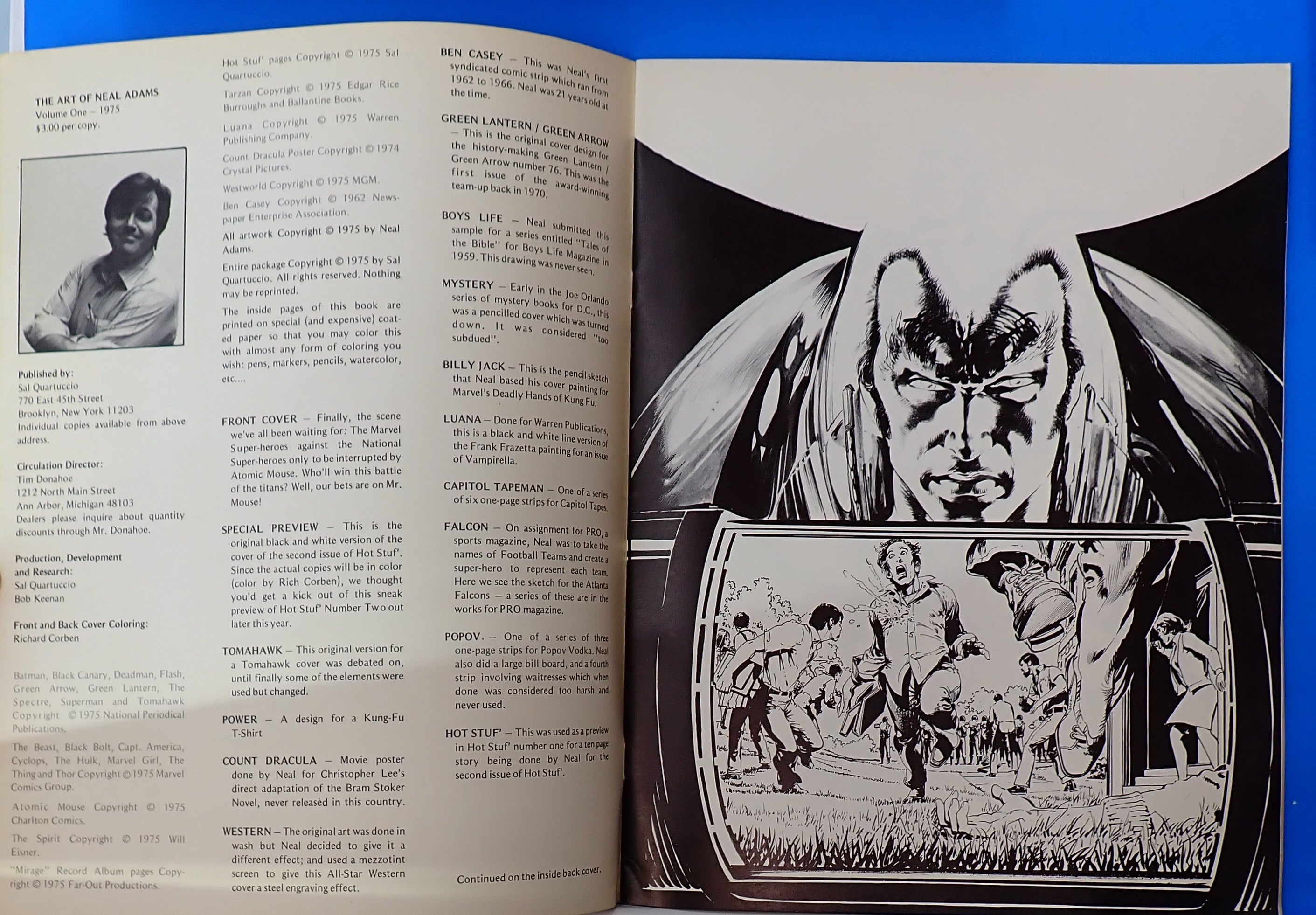 The Art of Neal Adams #1 (1975) - Zine [Pre-Owned]