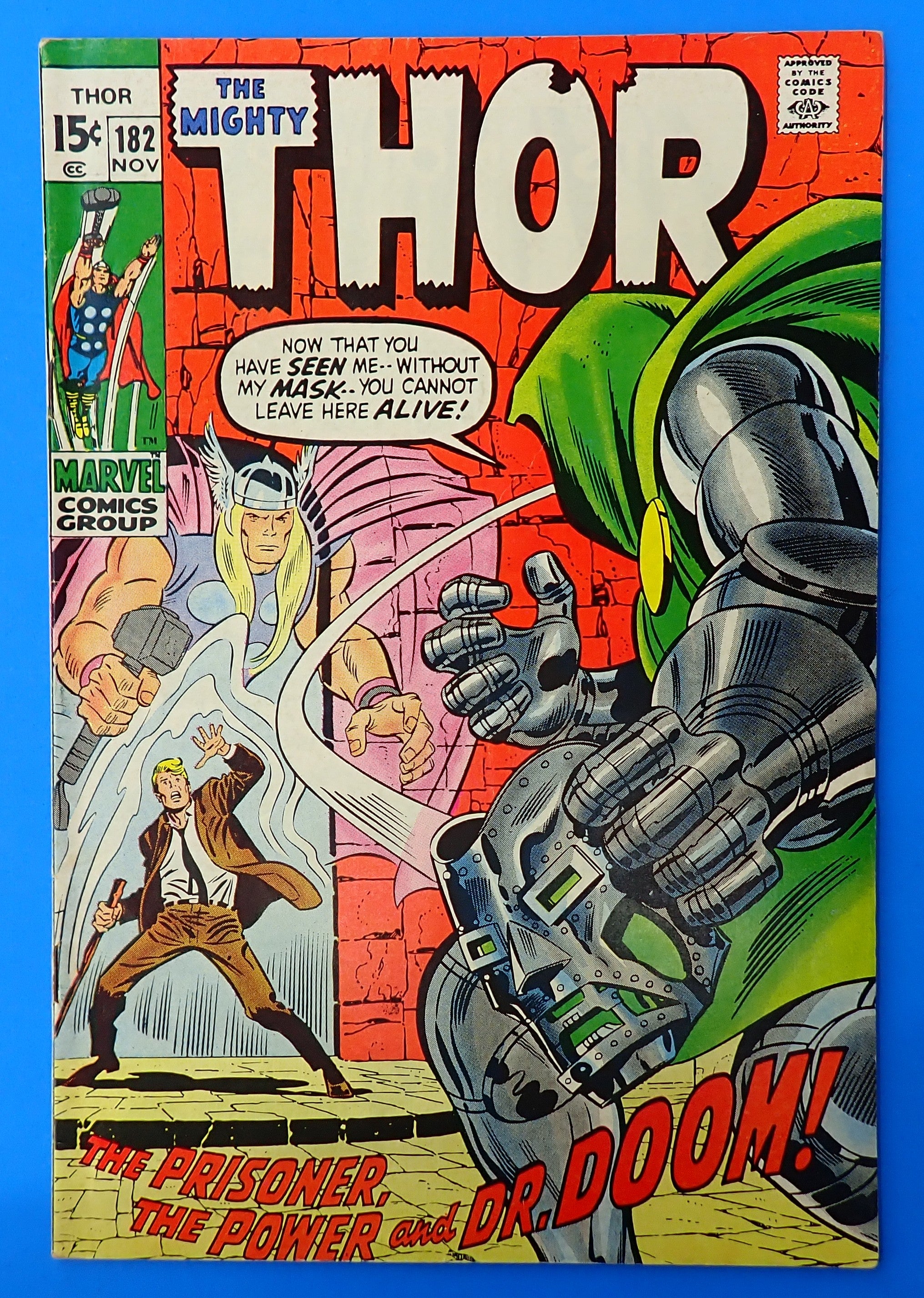 Thor #182 (1970) - VG+/FN (4.5-5.0) - Doctor Doom Cover