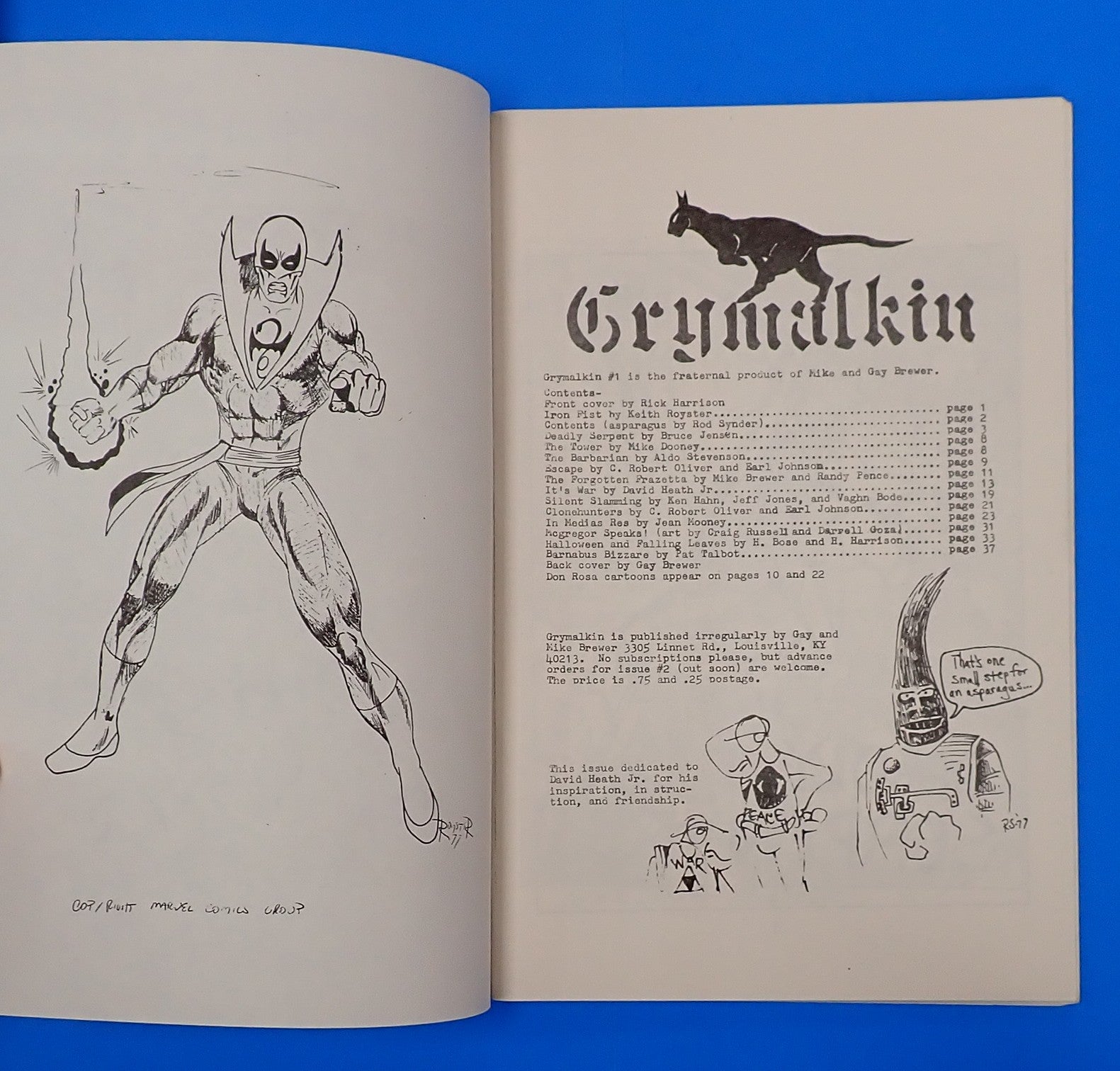Grymalkin #1-2 Set (1977) - Zine [Pre-Owned]