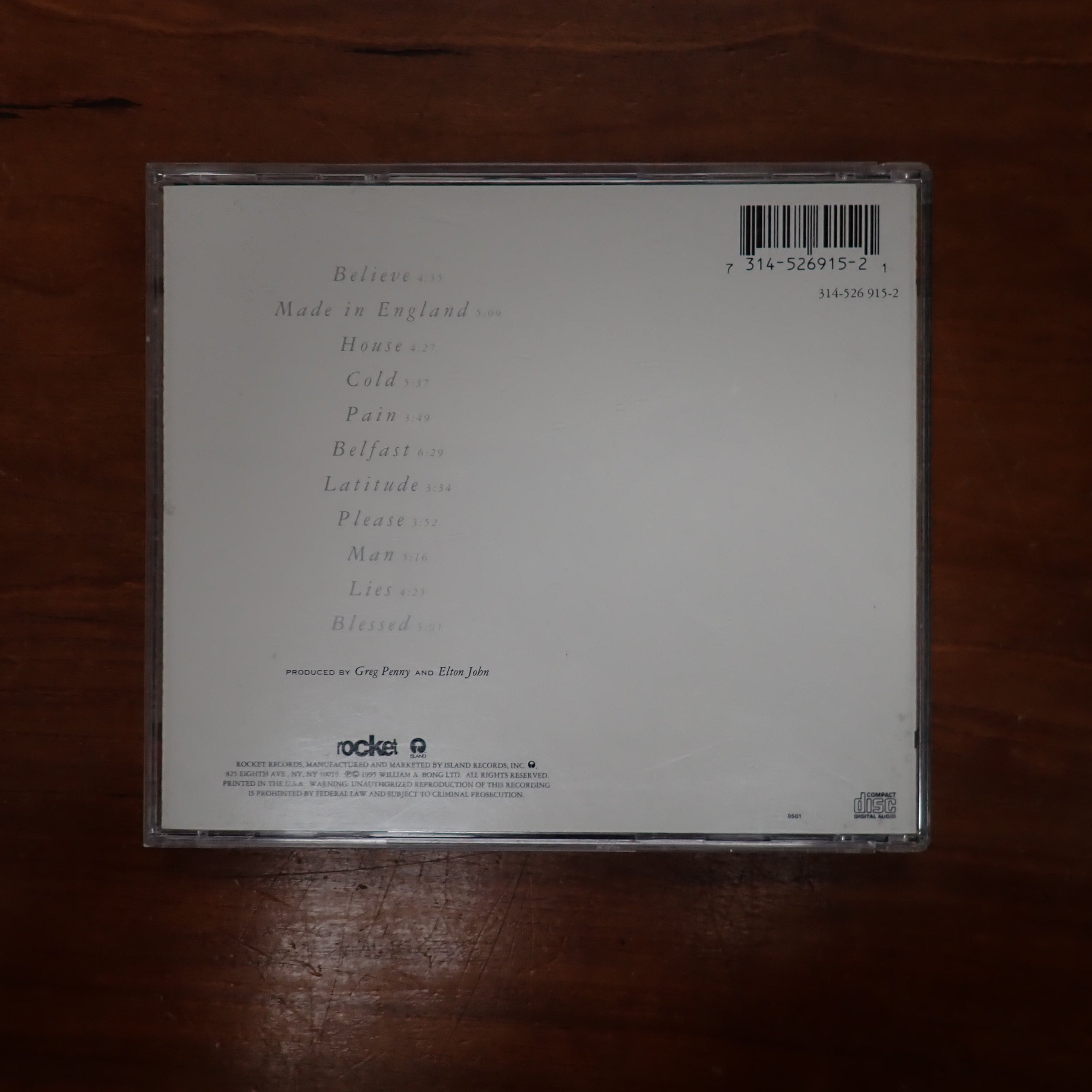 Elton John - Made In England - CD [Pre-Owned]