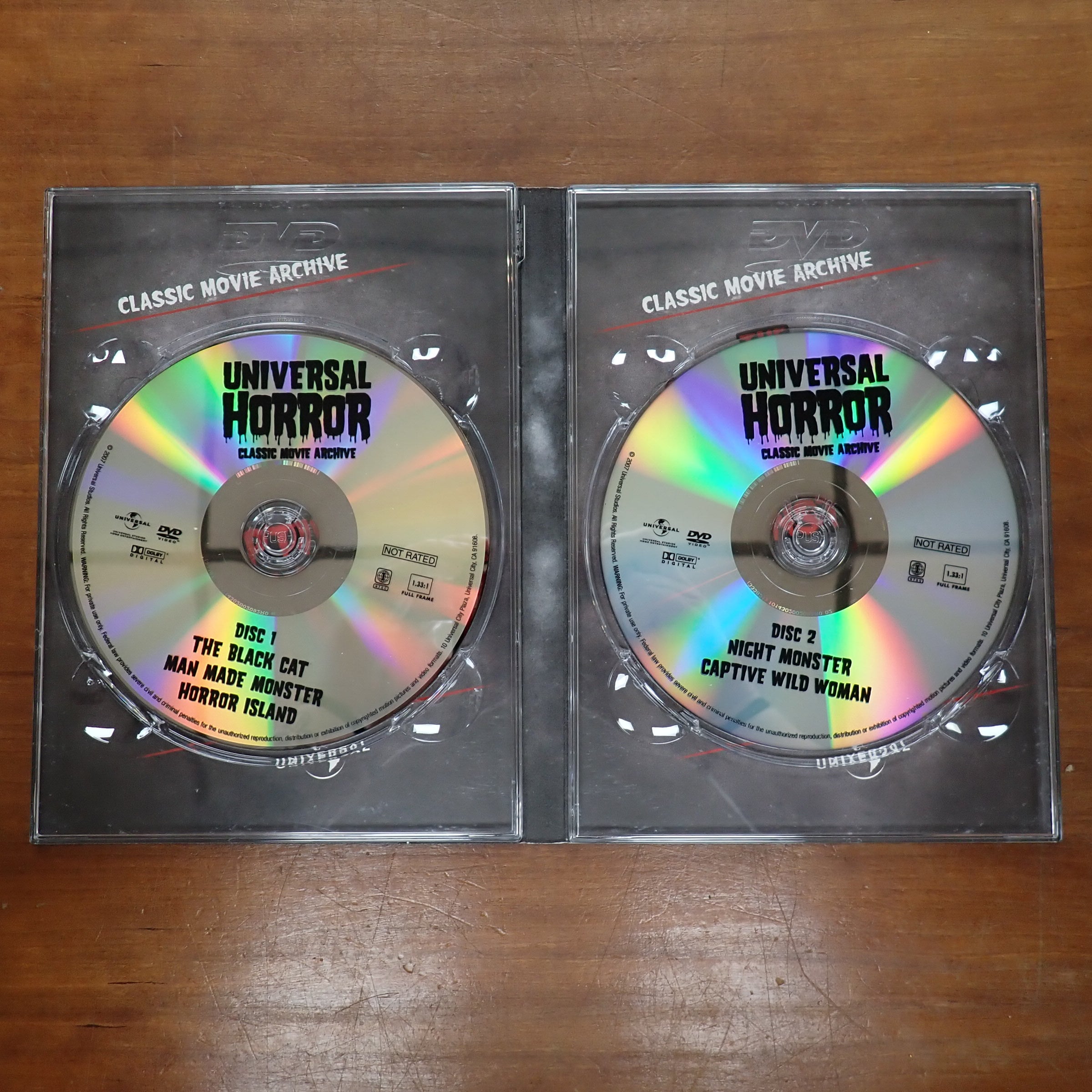Universal Horror (Classic Movie Archive) - DVD [Pre-Owned]
