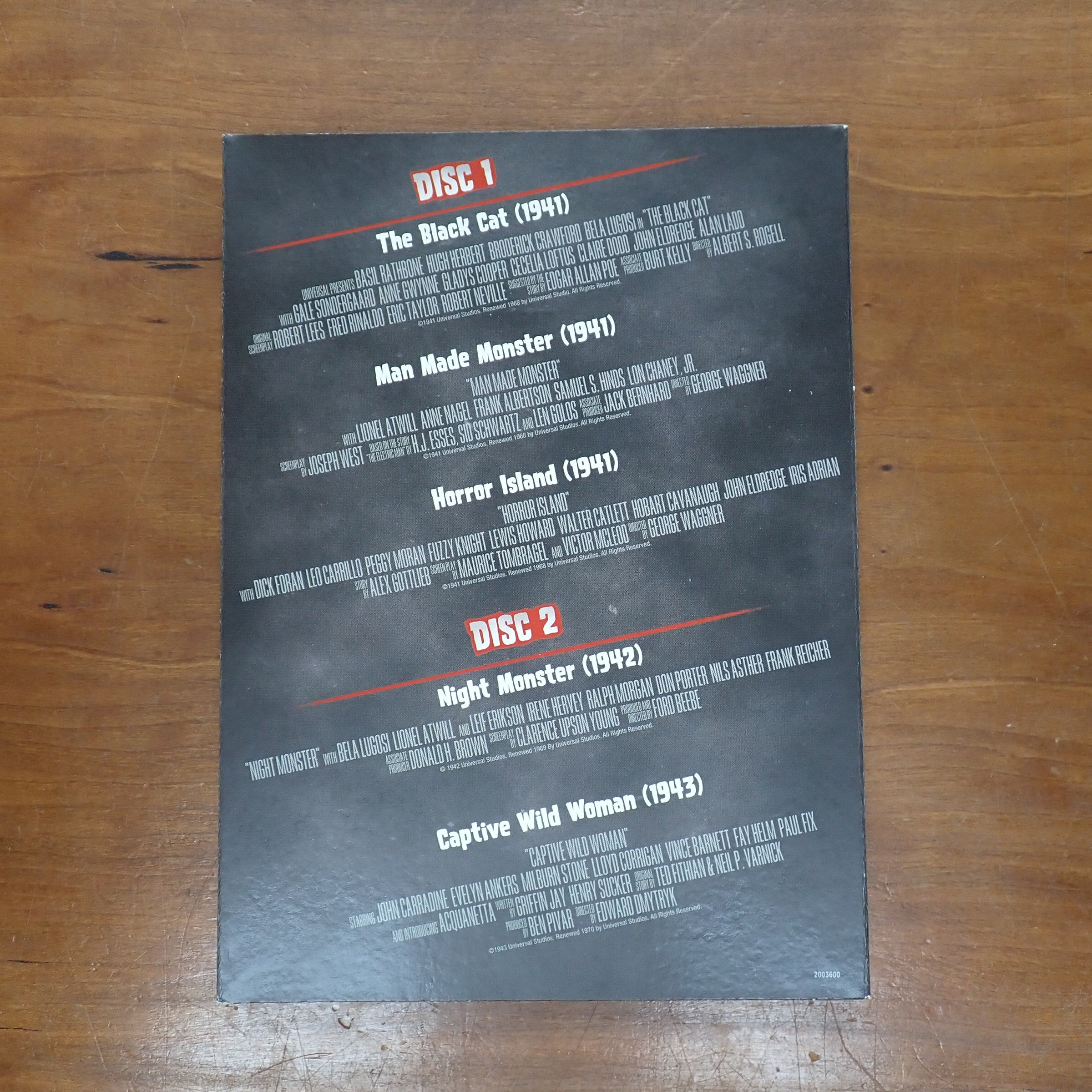 Universal Horror (Classic Movie Archive) - DVD [Pre-Owned]
