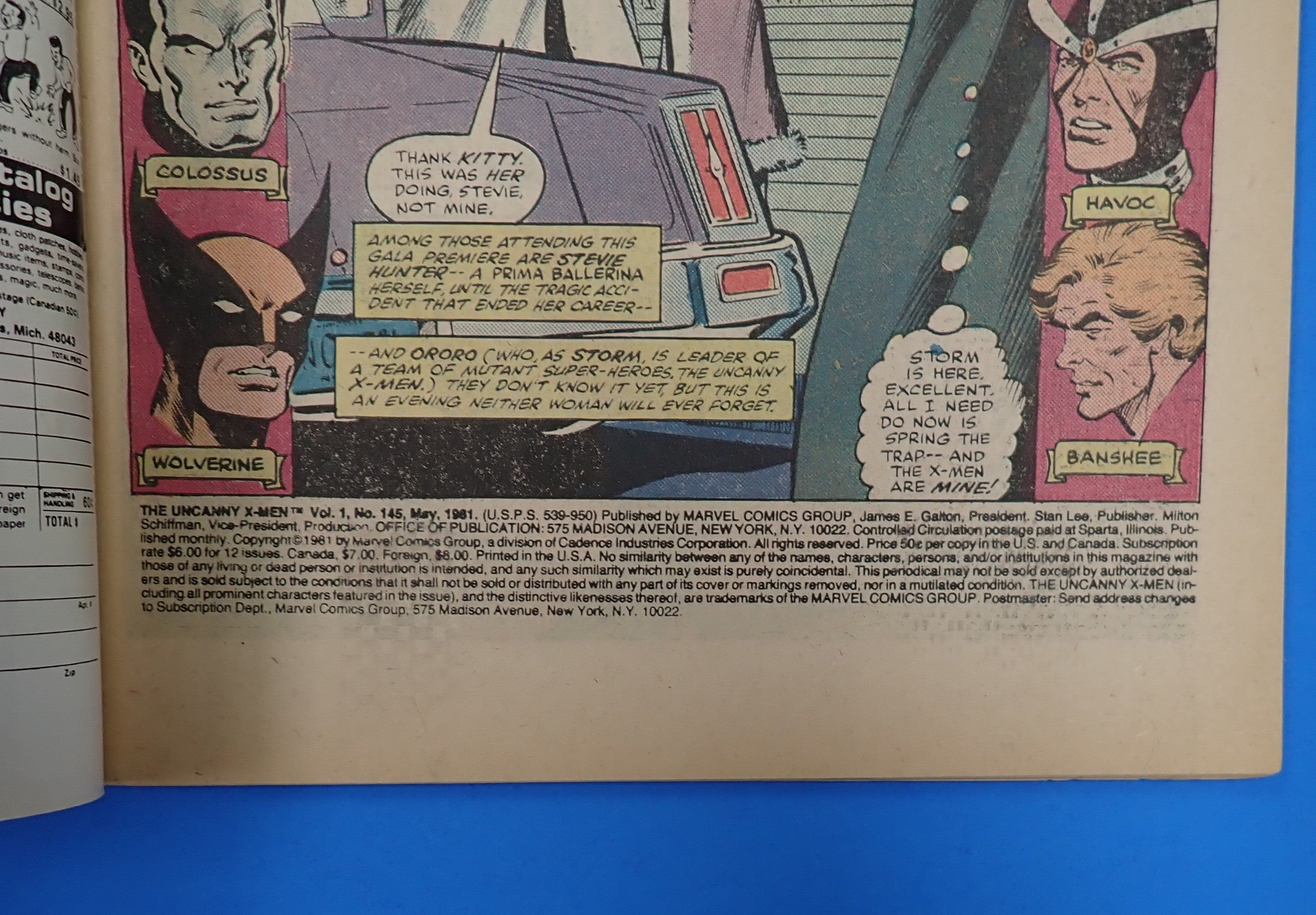X-Men #145 (1981) - FN/VF- (7.0-7.5) - Iconic Dave Cockrum Cover