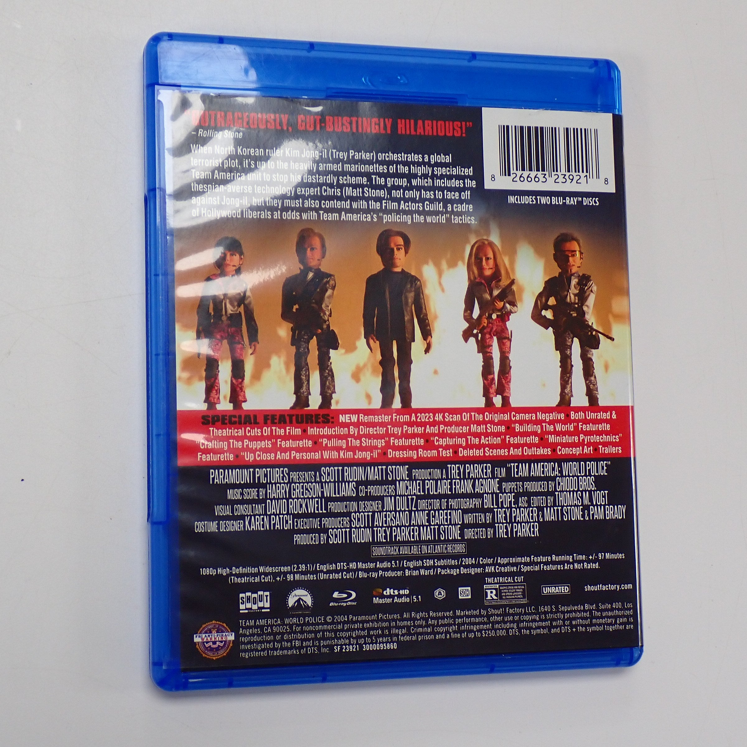 Team America: World Police (Uncensored & Unrated) - Blu-Ray [Pre-Owned]