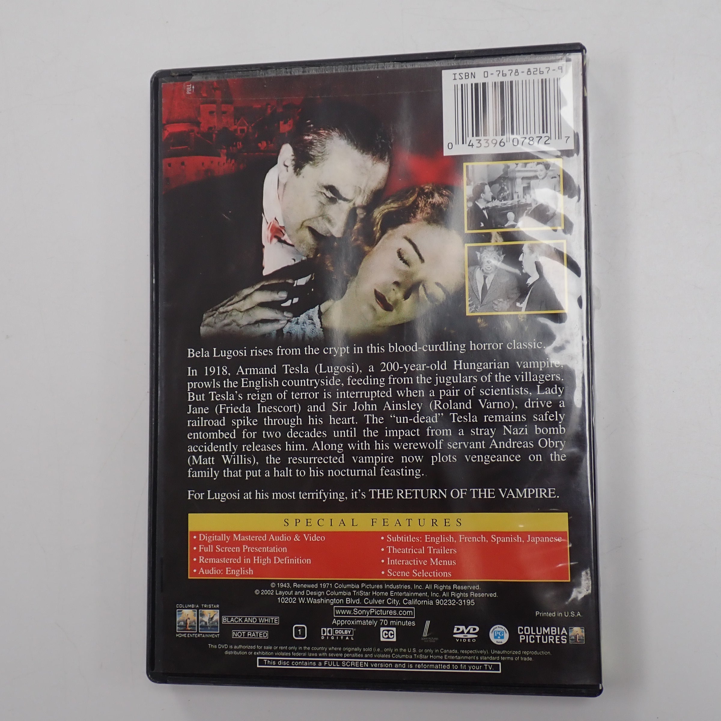 The Return of the Vampire - DVD [Pre-Owned]