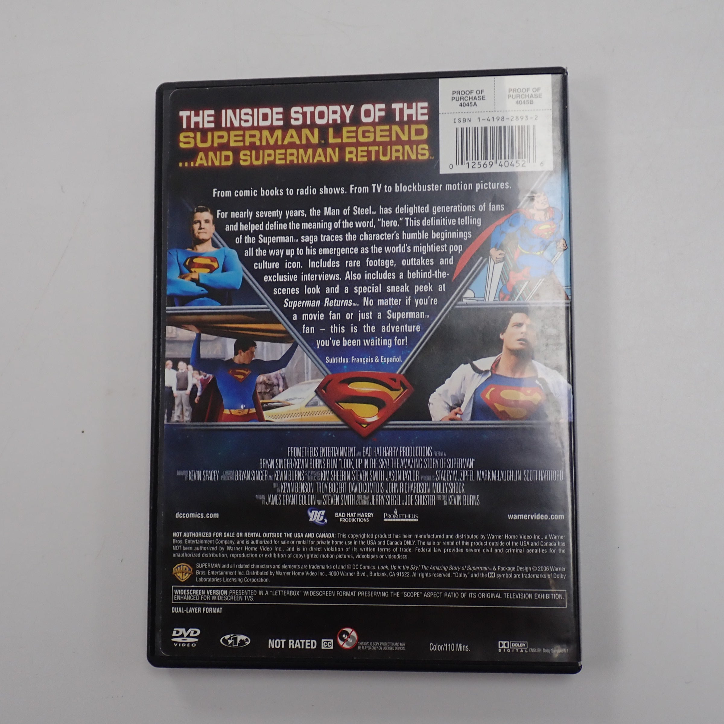 The Amazing Story of Superman - DVD [Pre-Owned]