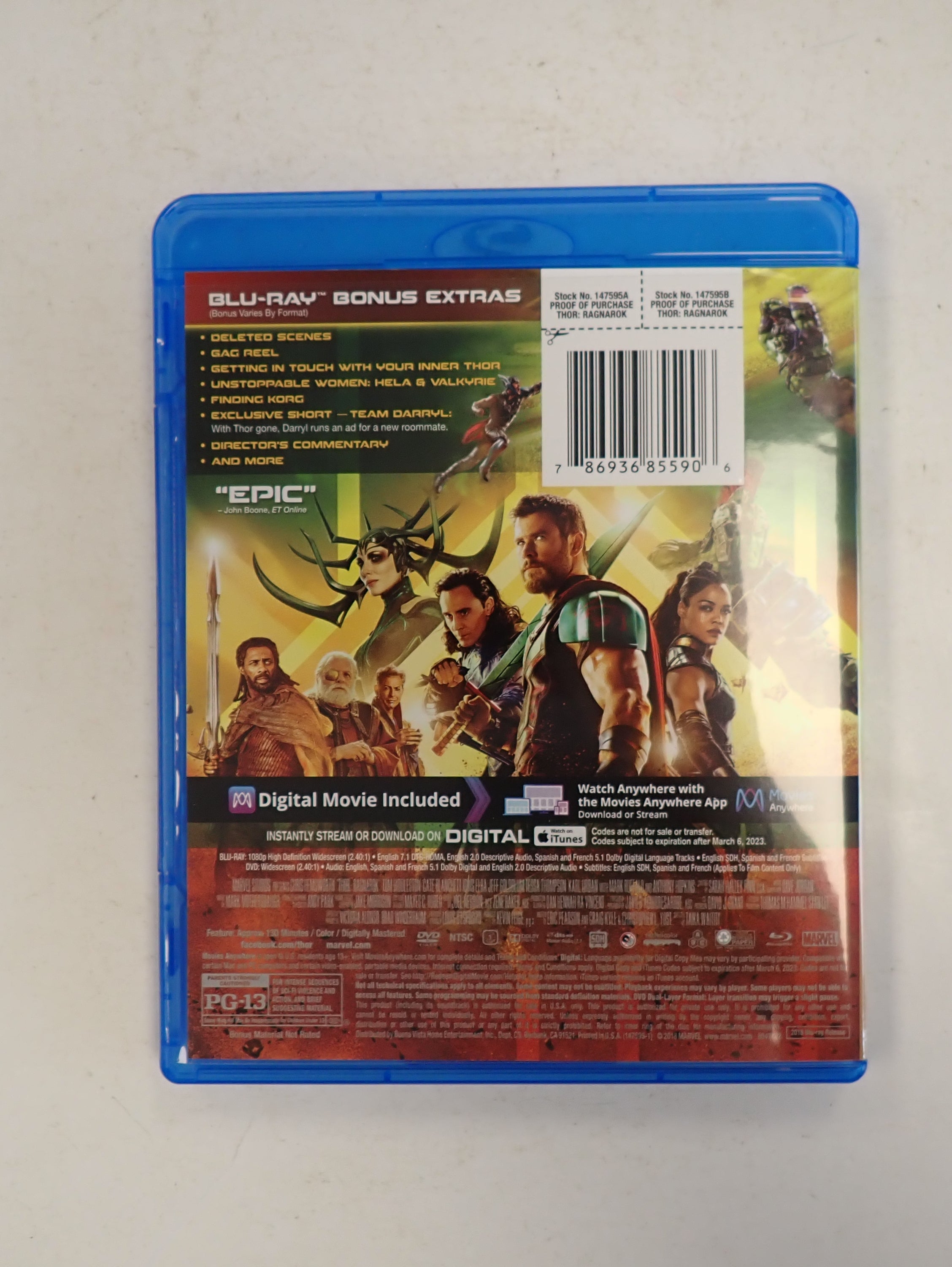 Thor Ragnarok - Blu-ray