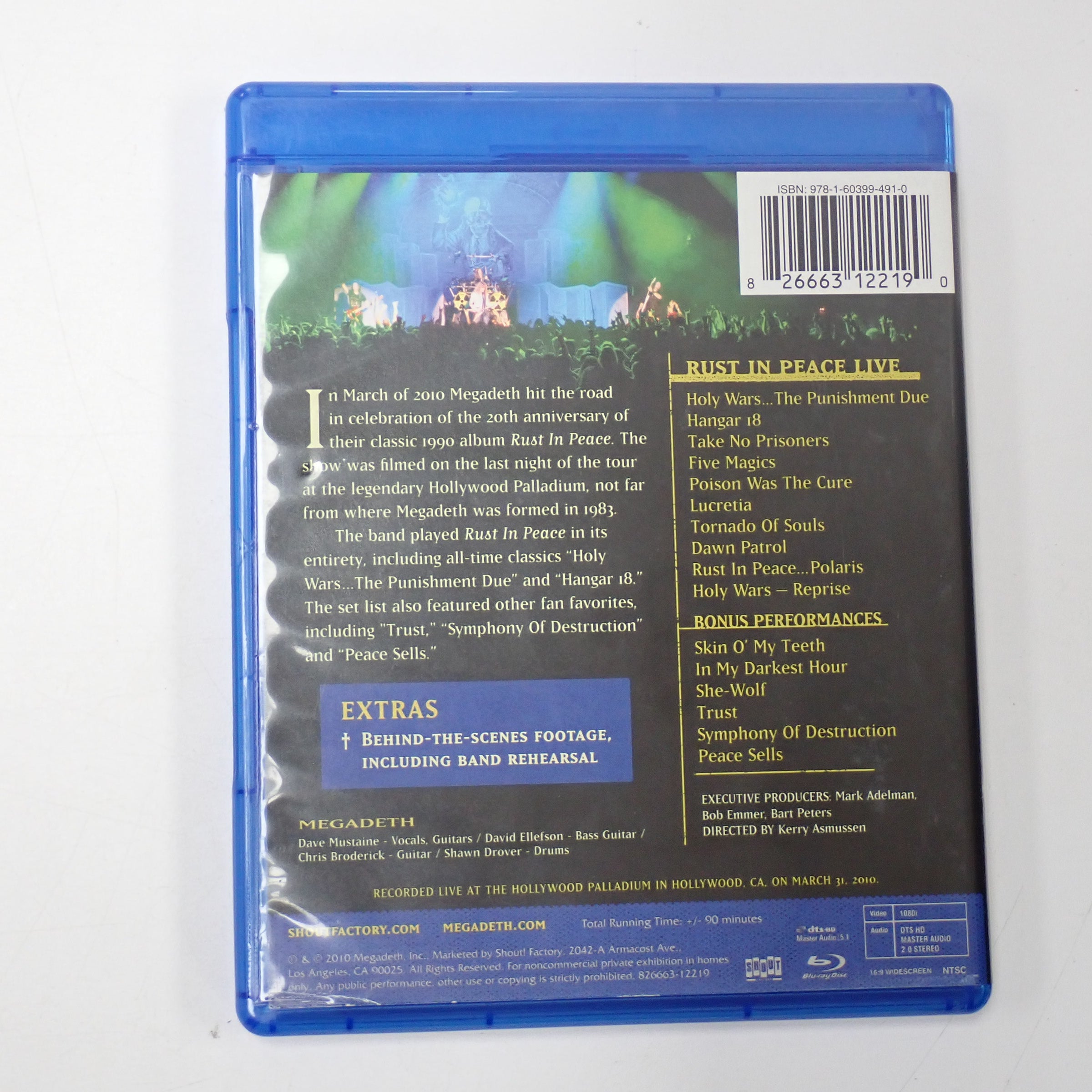 Megadeath - Rust In Peace (Live) - Blu-Ray [Pre-Owned]