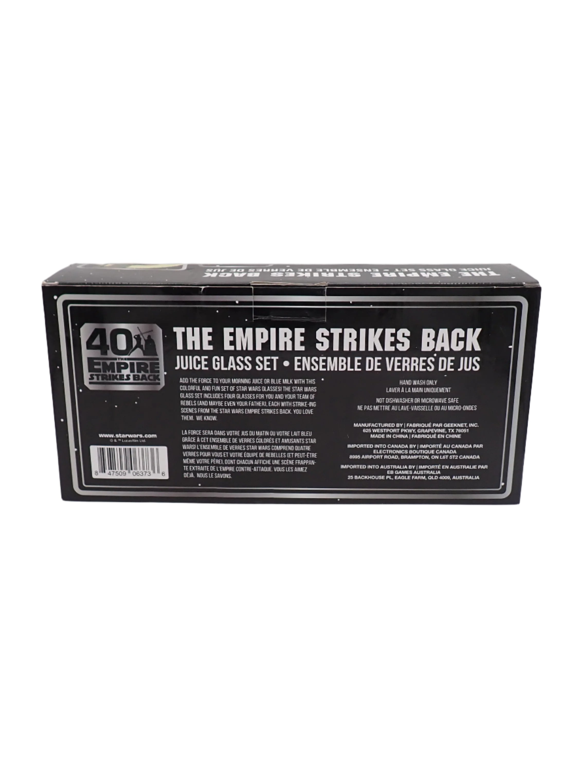 The Empire Strikes Back Juice Glass Set