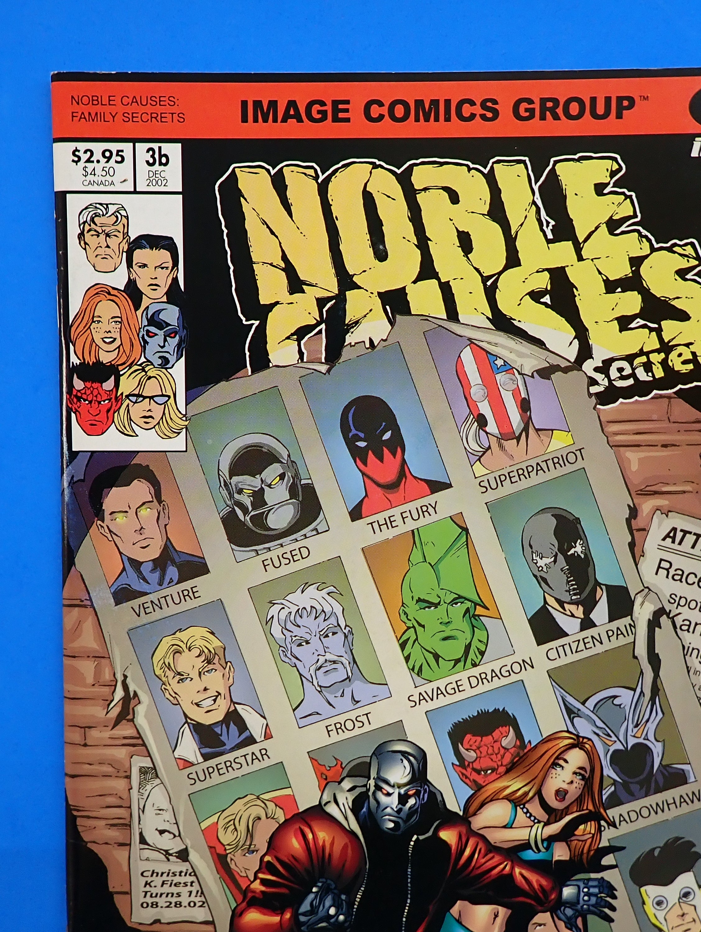 Noble Causes: Family Secrets #3 (2002) - VF/NM (9.0+) - 1st Cameo/Cover App. of Invincible