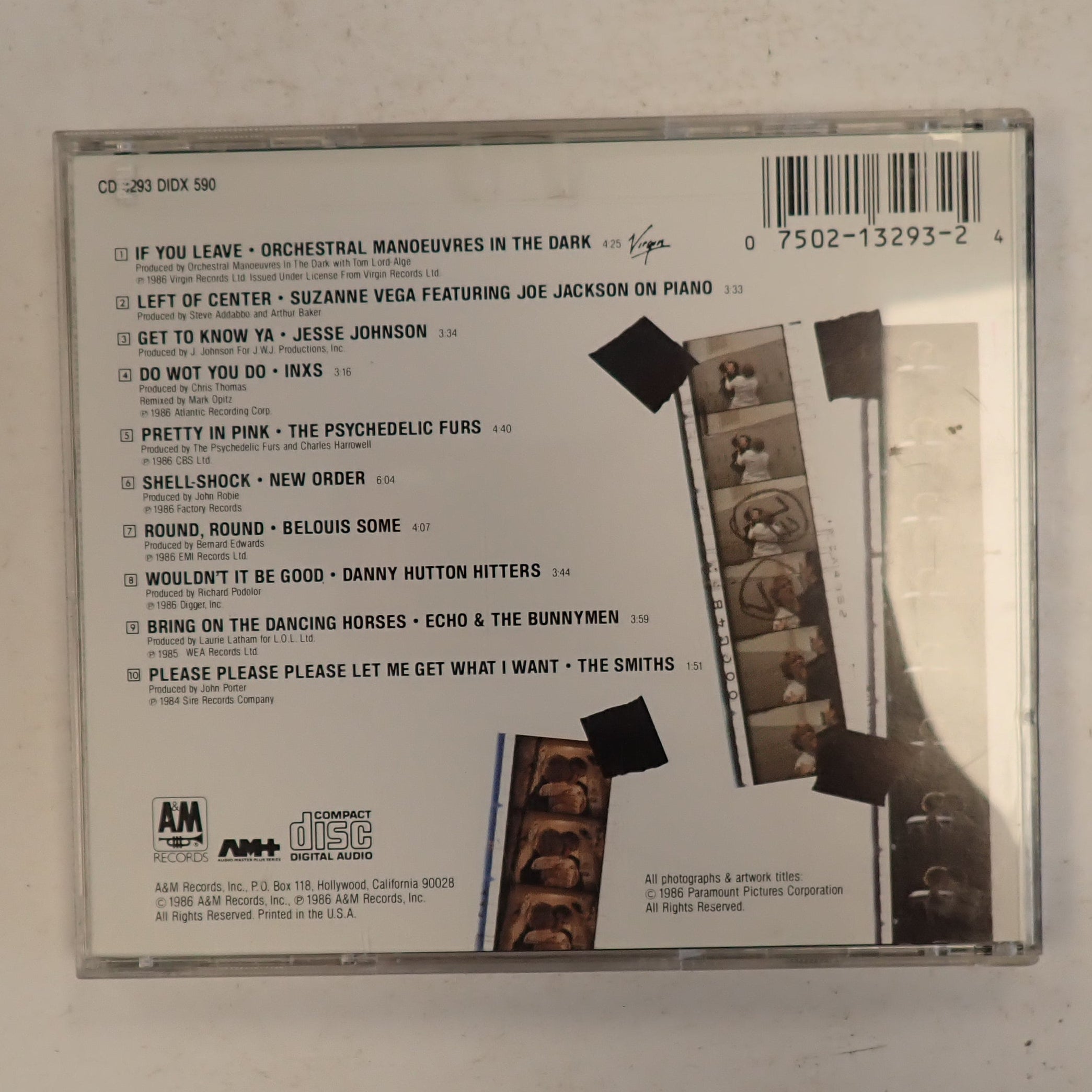 Pretty In Pink Original Motion Picture Soundtrack - CD