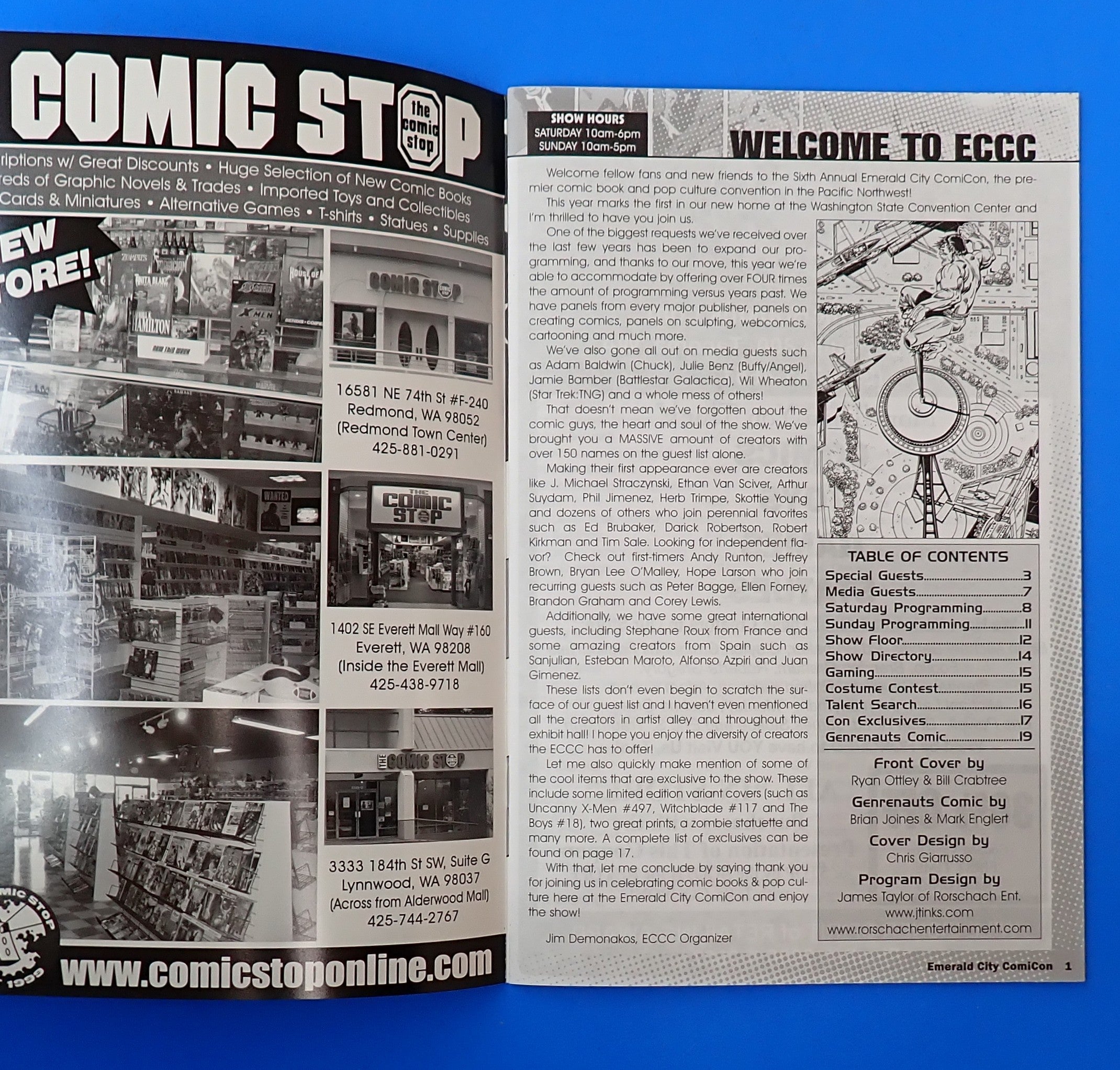 Emerald City Comic Con Program Guide (2008) - NM (9.4) - Ryan Ottley Cover