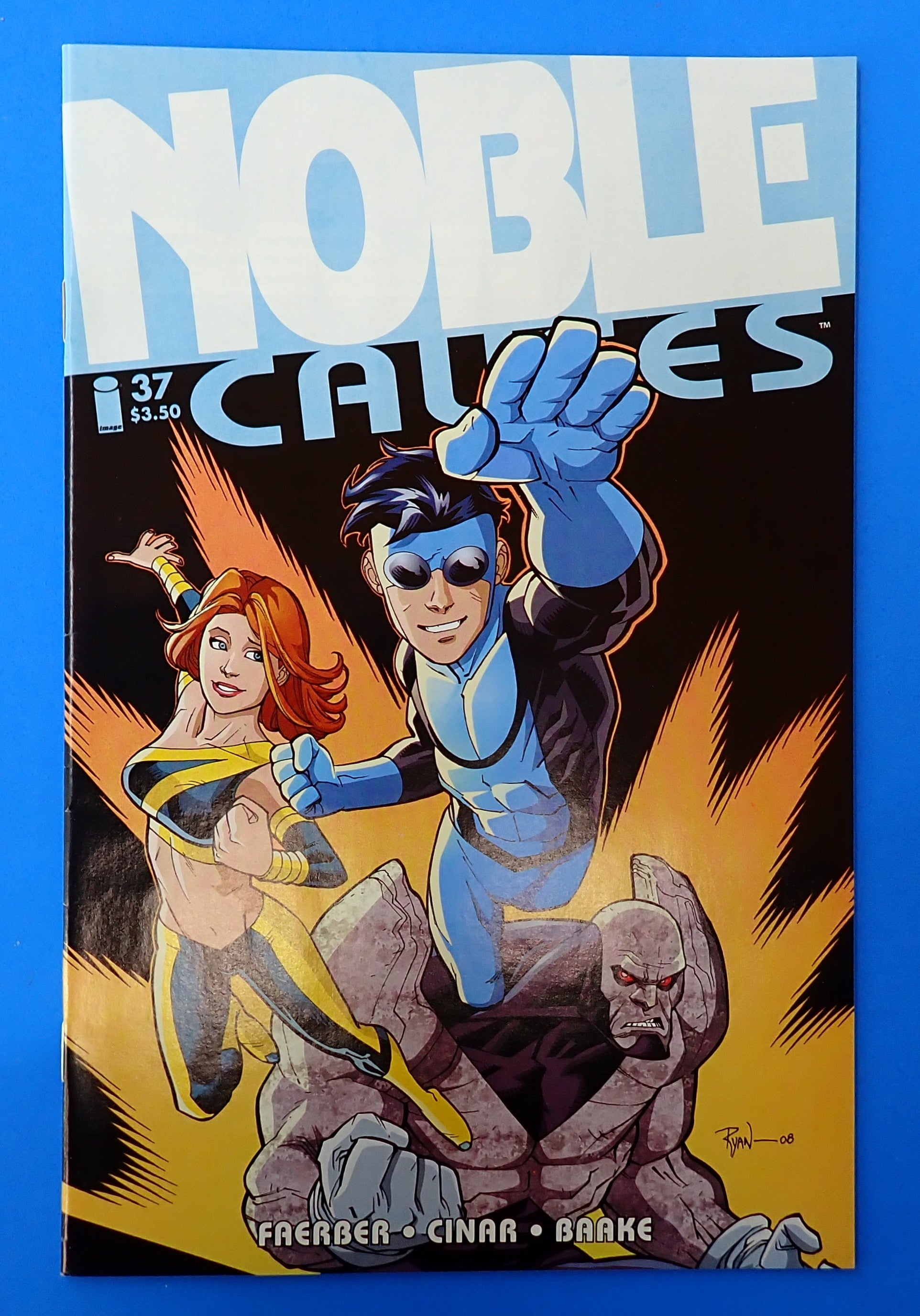 Noble Causes #37 (2008) - NM (9.4) - Invincible In Blue Suit, Low Print