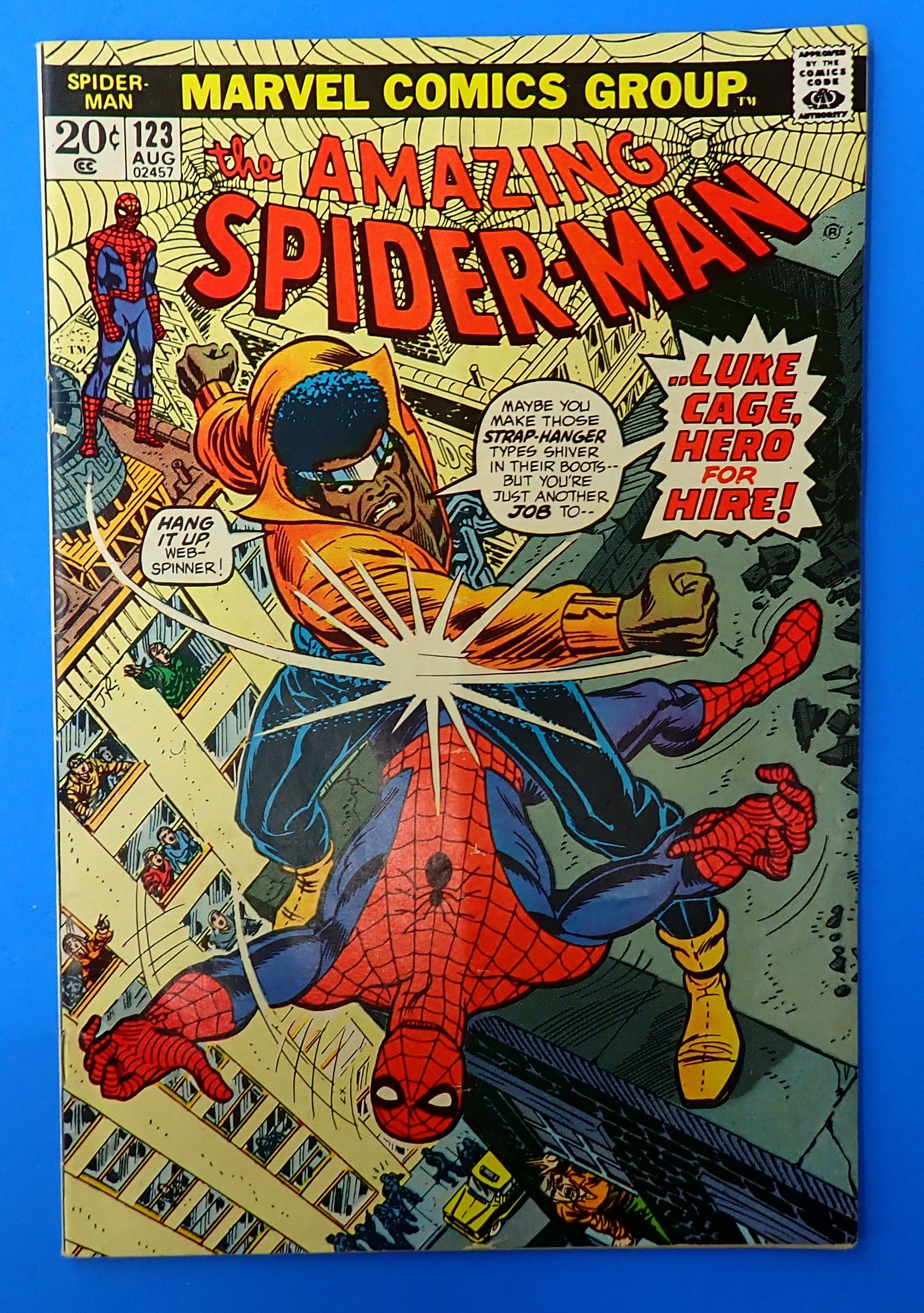 Amazing Spider-Man #123 (1973) - FN/FN+ (6.0-6.5) - Funeral of Gwen Stacy