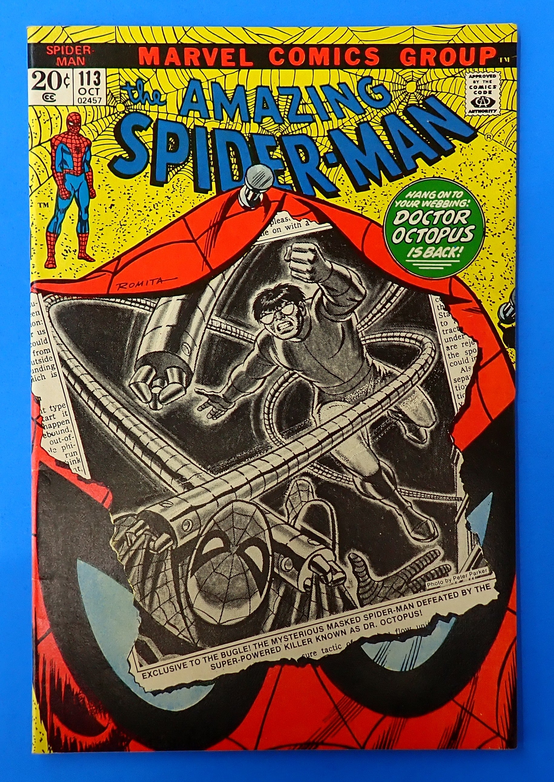 Amazing Spider-Man #113 (1972) - VF (8.0) - 1st App. Hammerhead