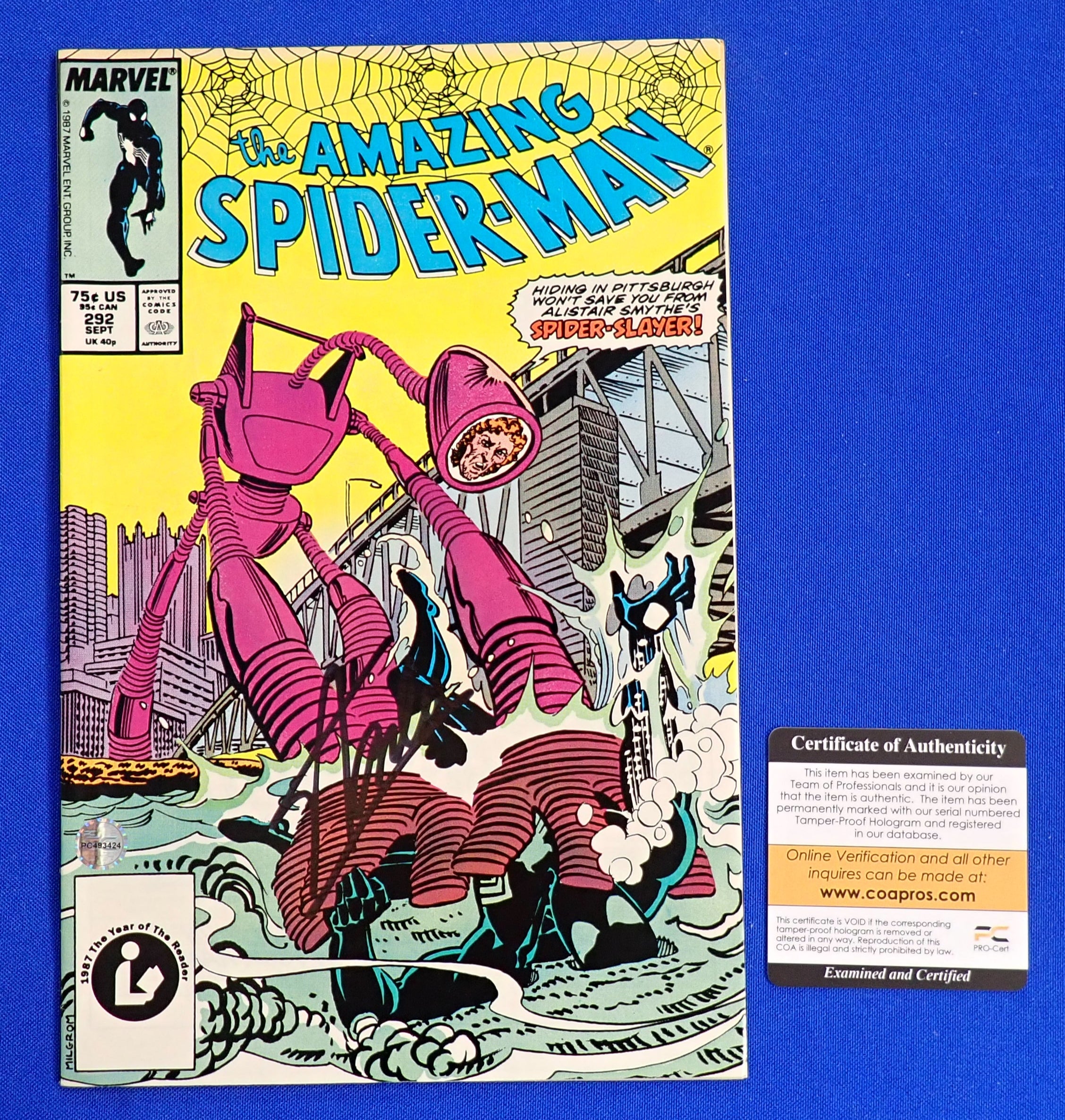 Amazing Spider-Man #292 (1987) - COA Included - FN/VF (7.0)
