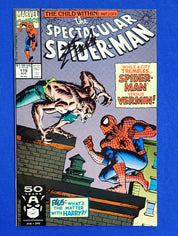 Spectacular Spider-Man #179 - SIGNED by Stan Lee - NM (9.4) w/ COA