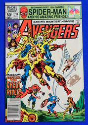 Avengers #214 (1981) SIGNED by Stan Lee - VF- (7.5)