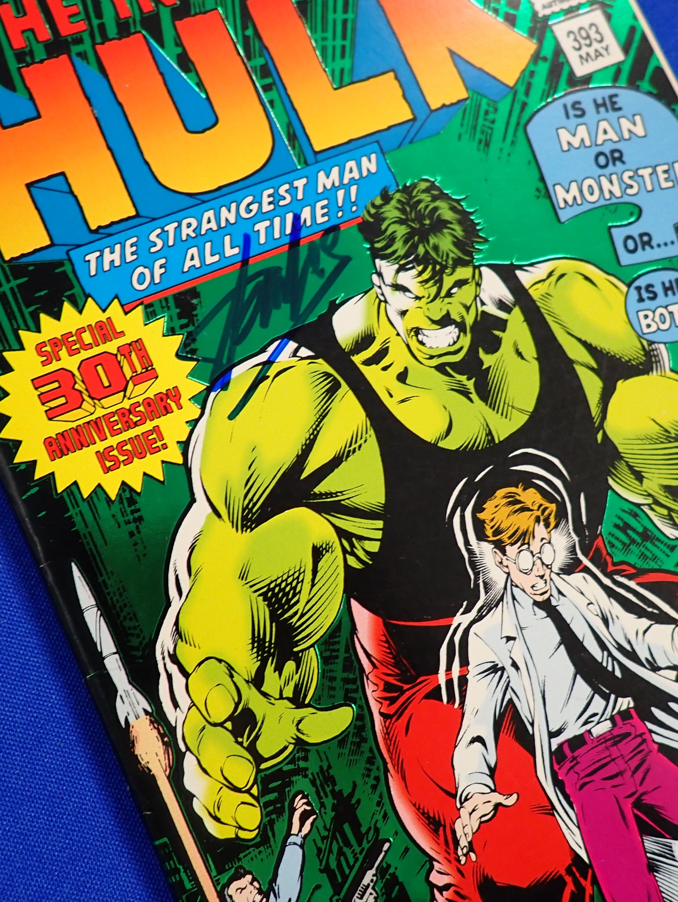 Hulk #393 (1992) - SIGNED by Stan Lee - FN/VF (7.0)