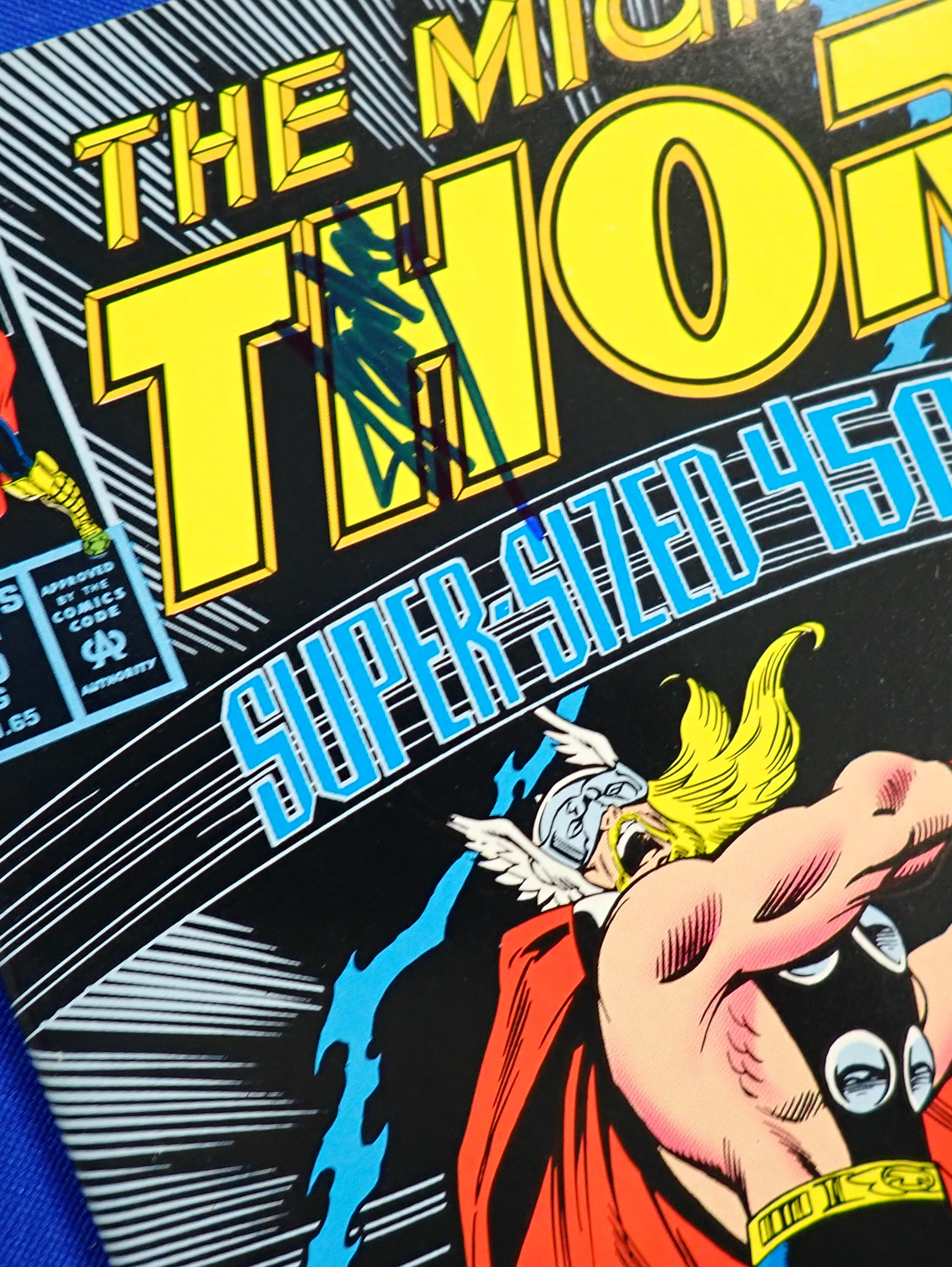 Mighty Thor #450 (1992) - SIGNED by Stan Lee - NM (9.4)