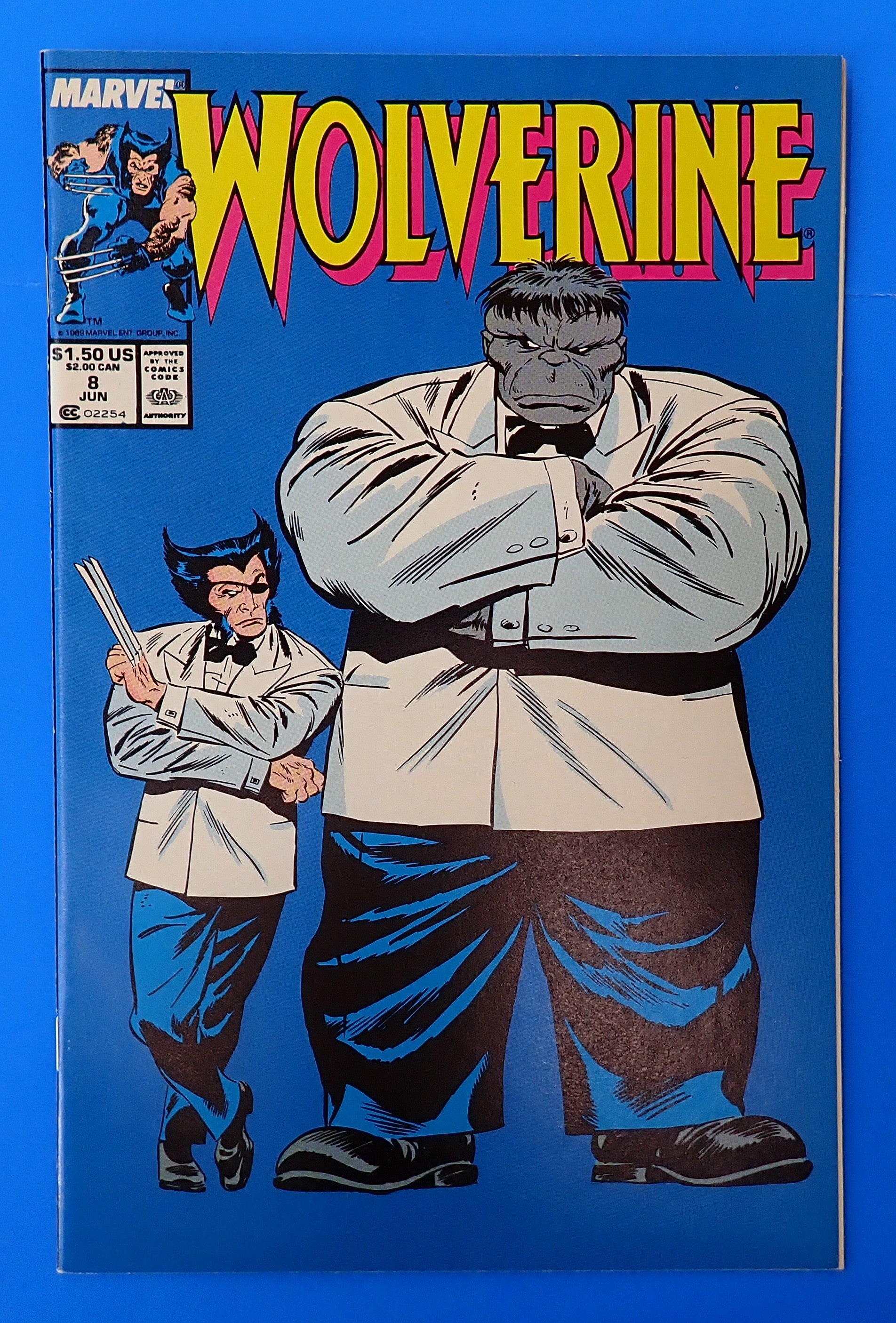 Wolverine #8 (1989) - NM+ (9.4+) - Iconic John Buscema Cover