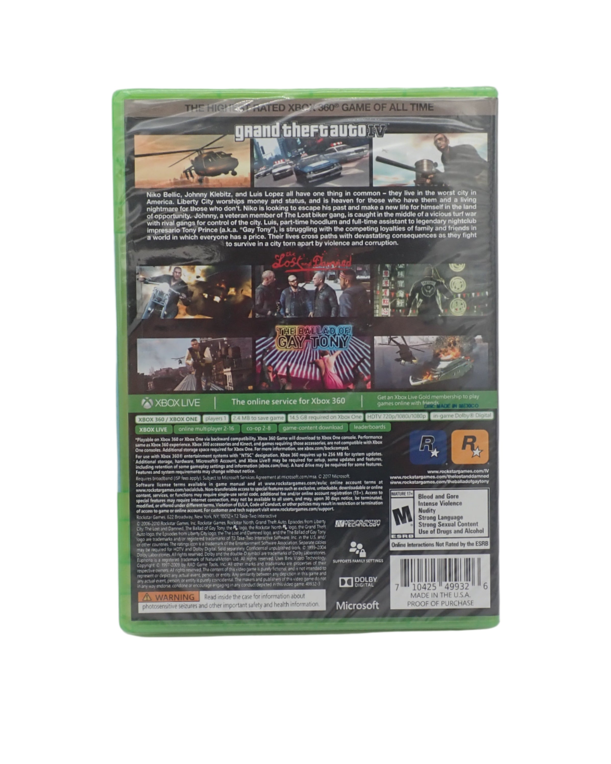 Grand Theft Auto IV - The Complete Edition - XBOX ONE / XBOX 360
