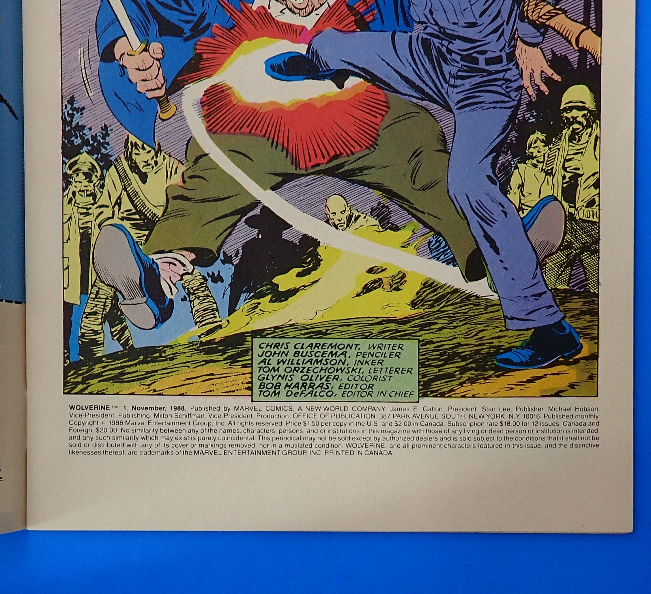 Wolverine #1 (1988) - VF/VF+ (8.0-8.5) - 1st Ongoing Series