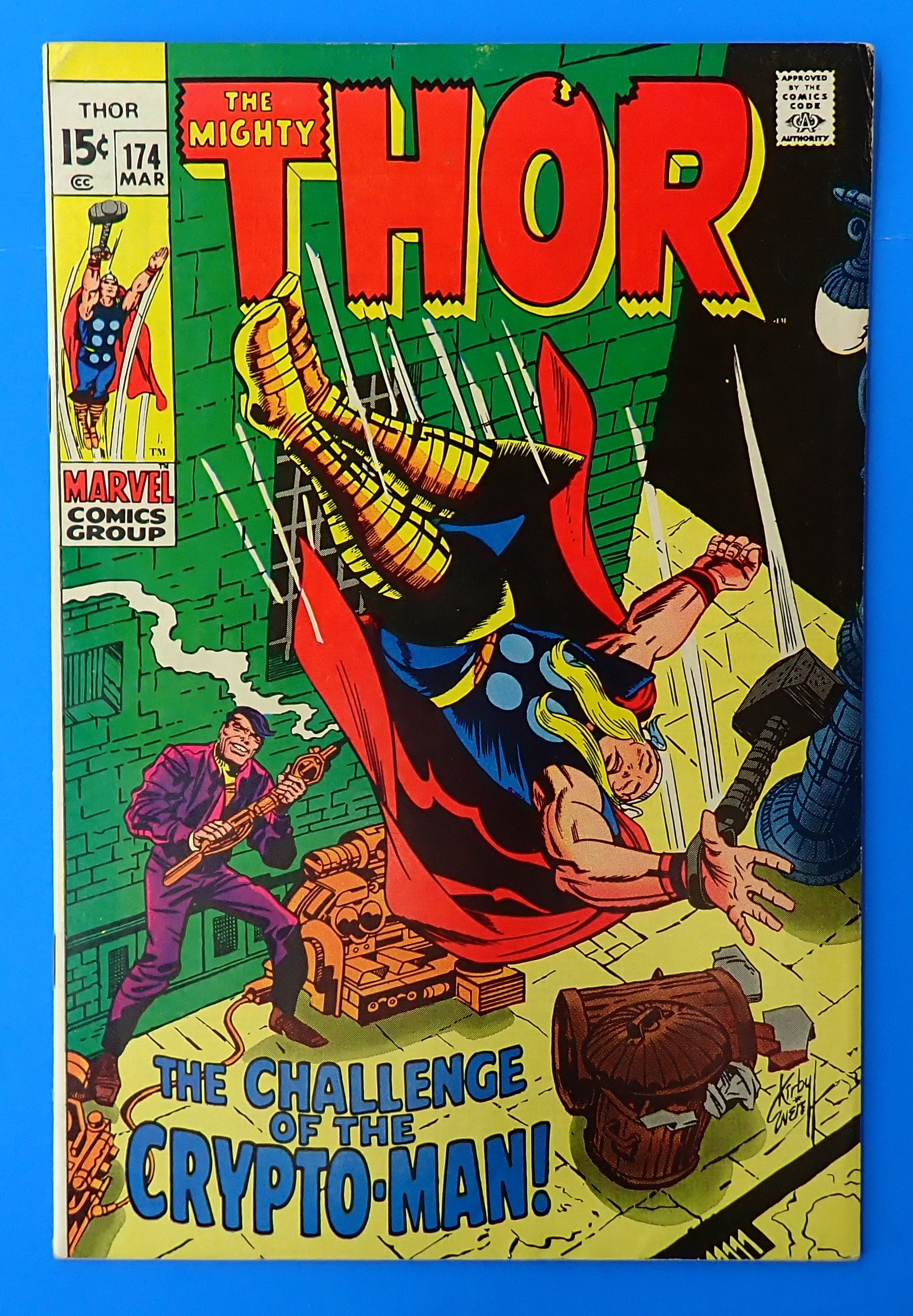 Thor #174 (1970) - VF- (7.5) - 1st App. of Crypto Man