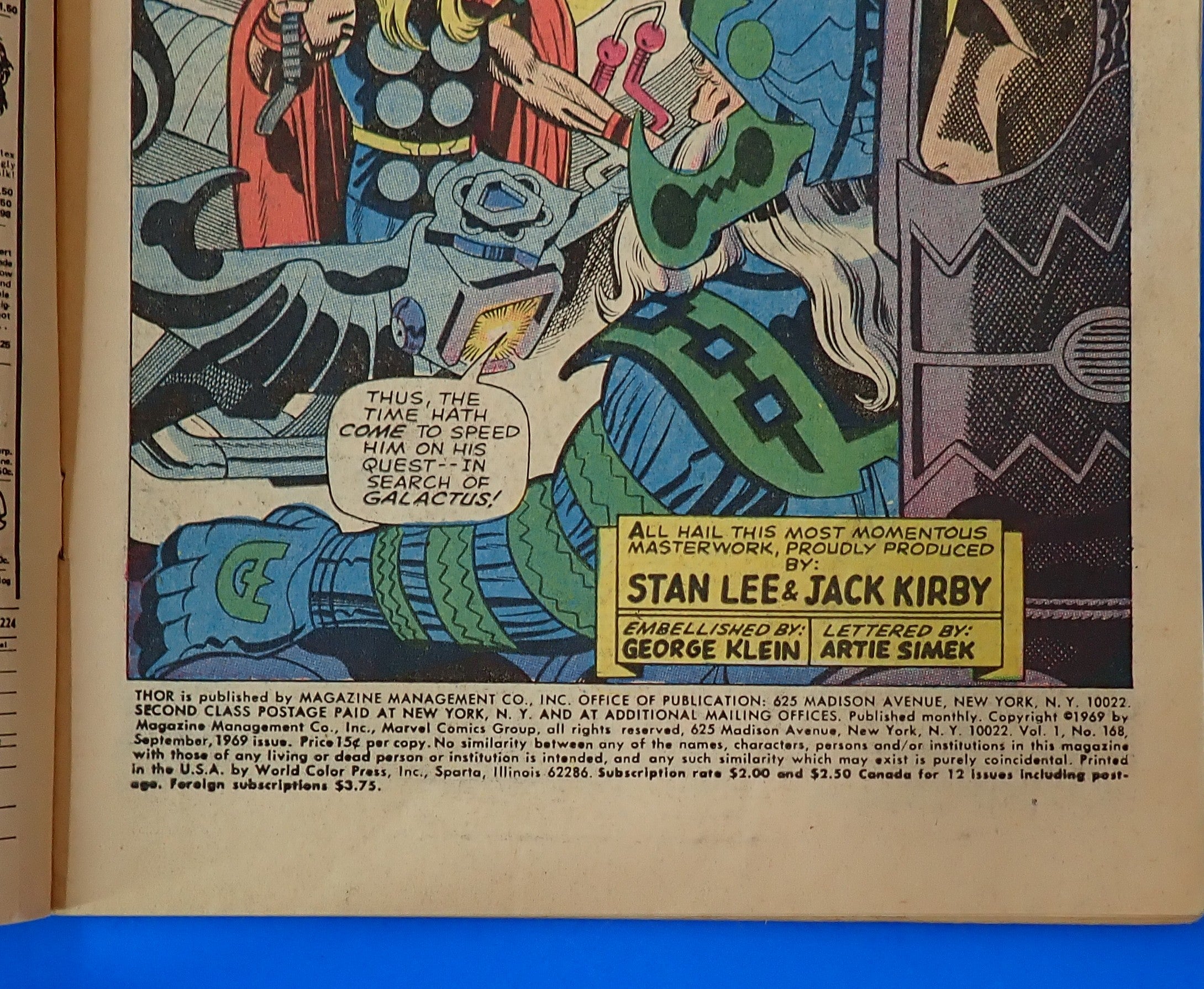 Thor #168 (1969) - GD (2.0) - 1st App. Thermal Man