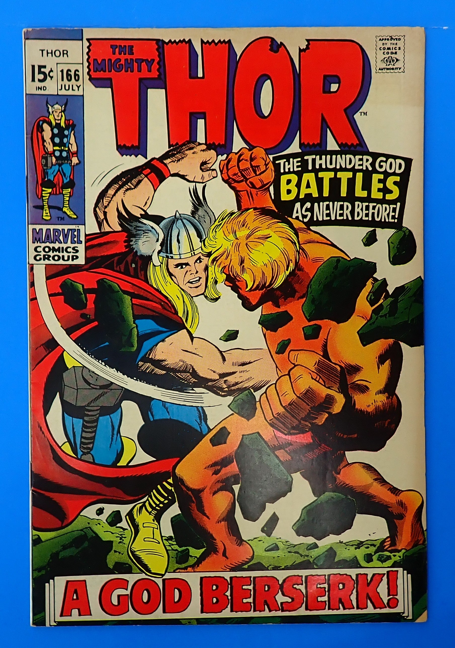 Thor #166 (1969) - FN/FN+ (6.0-6.5) - 2nd Full App. of Him