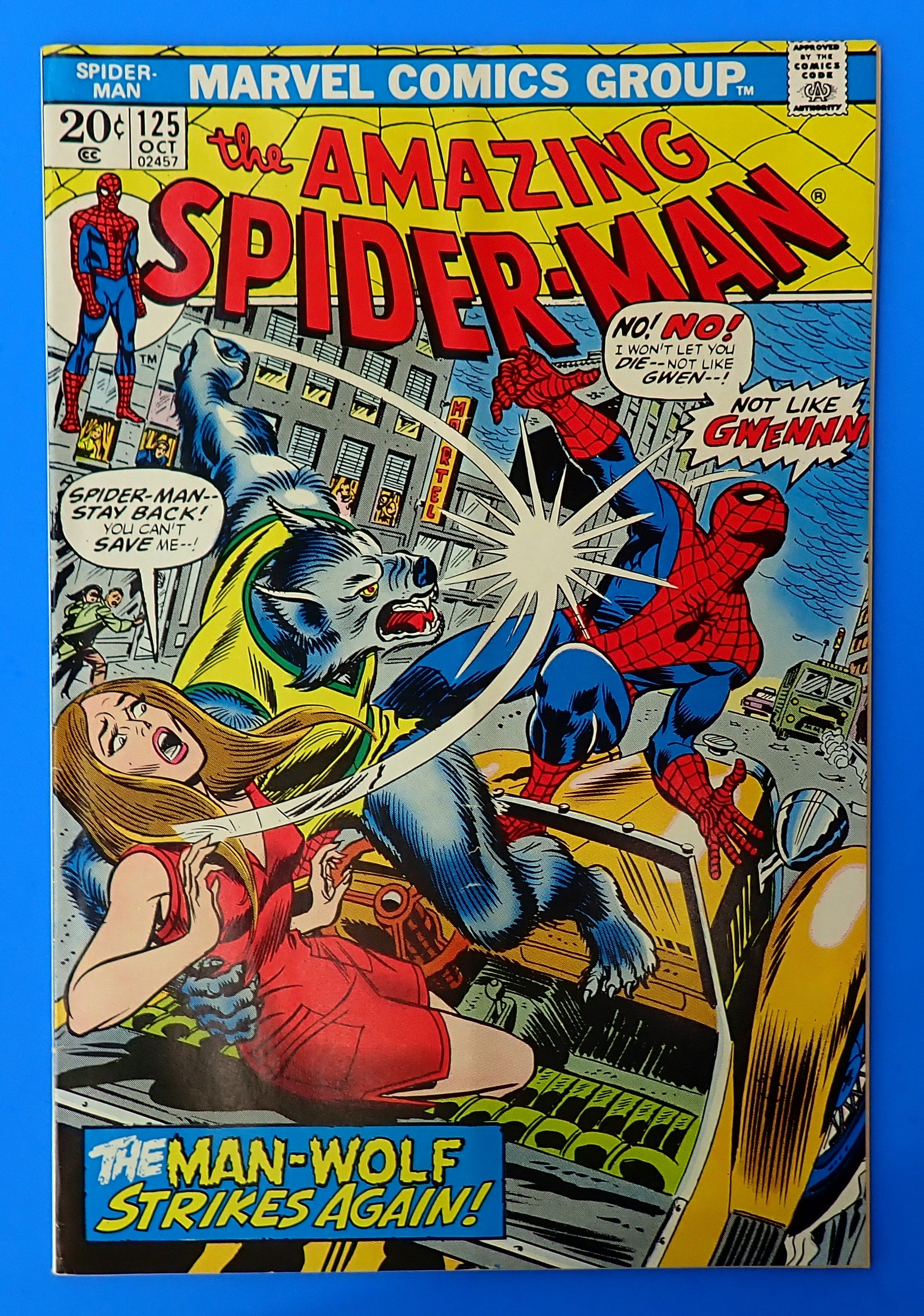 Amazing Spider-Man #125 (1973) - VG/FN- (5.0-5.5) - 2nd App. of Man-Wolf
